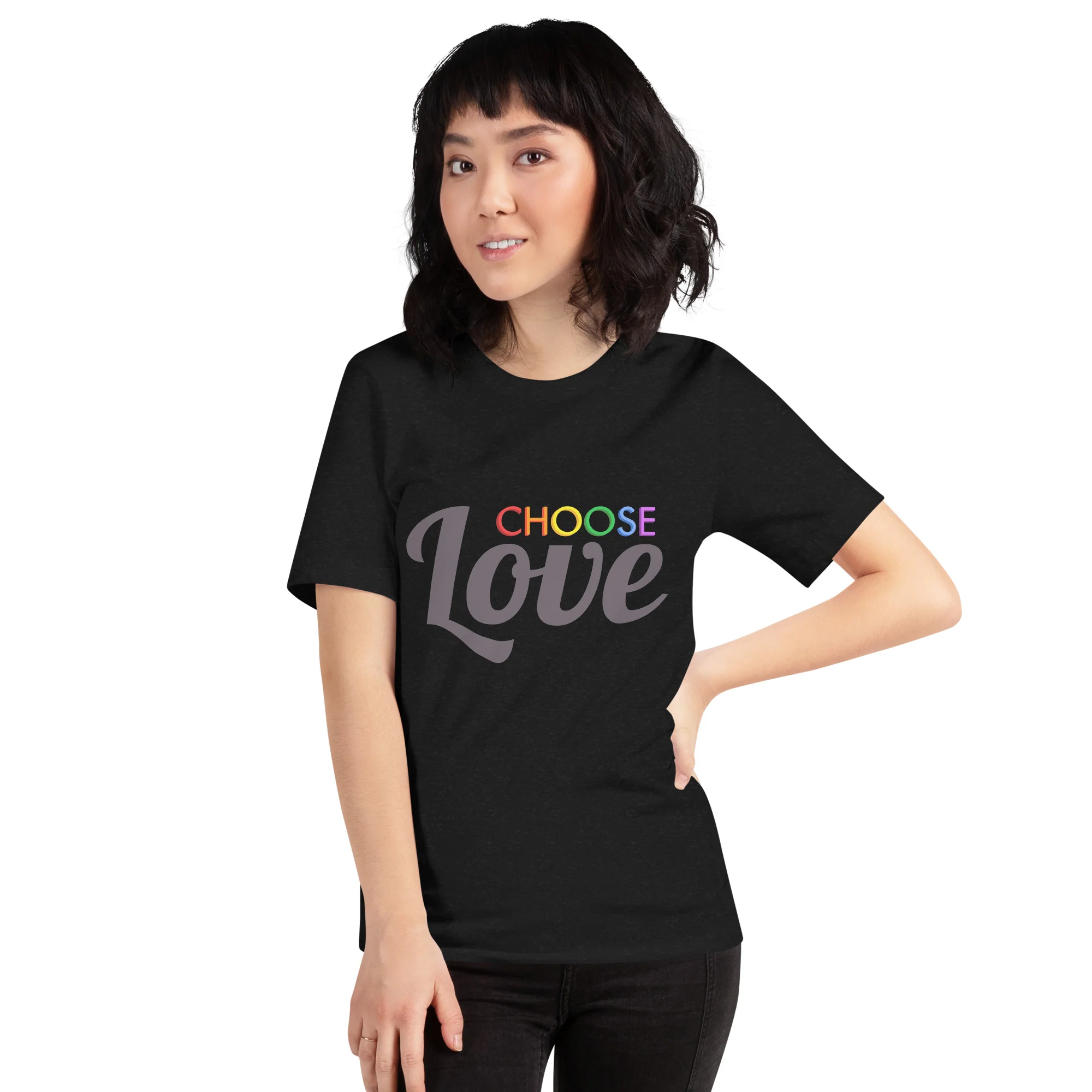 Dark Choose Love T-Shirt - Image 3