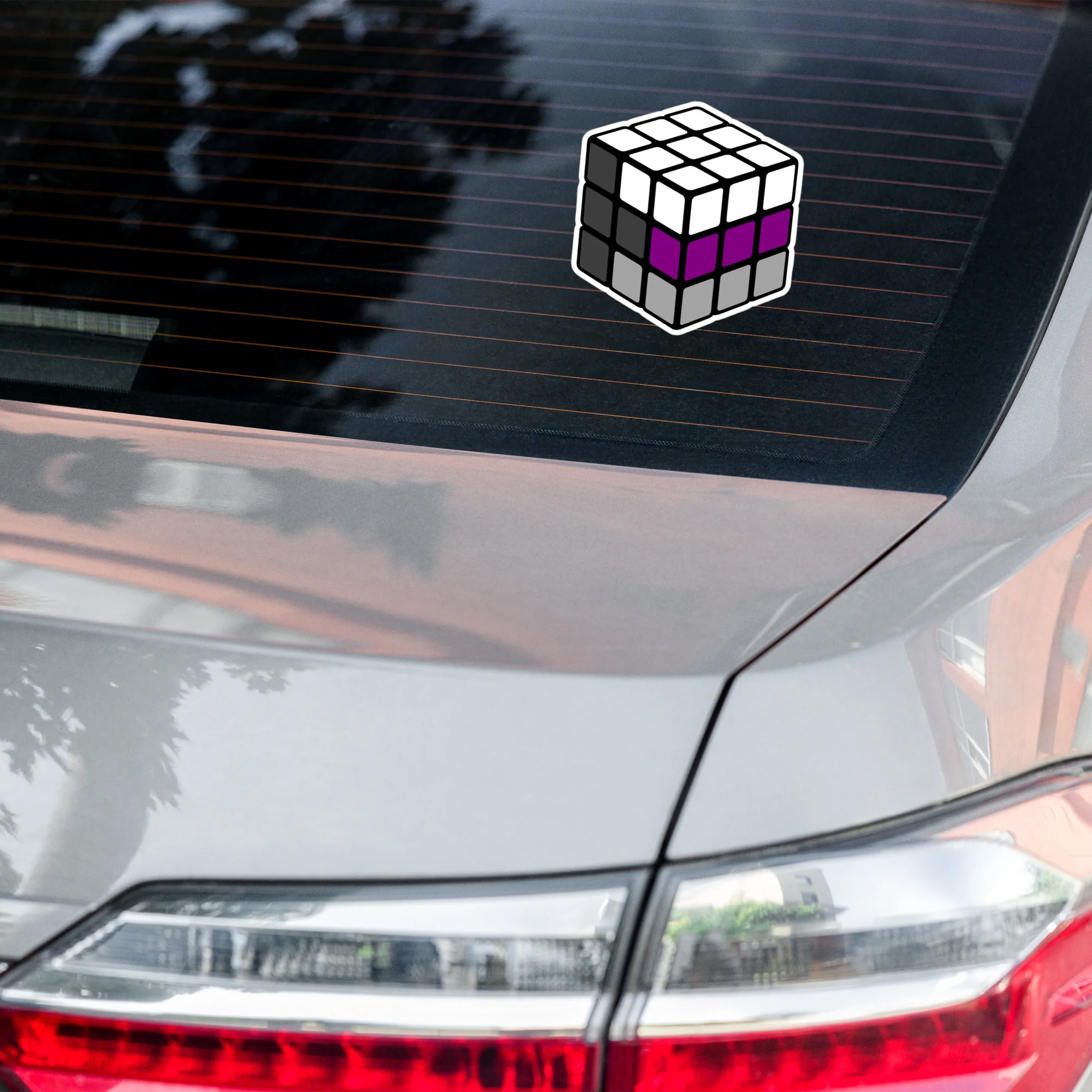 Demisexual Pride Flag Rubik’s Cube Sticker - Image 7
