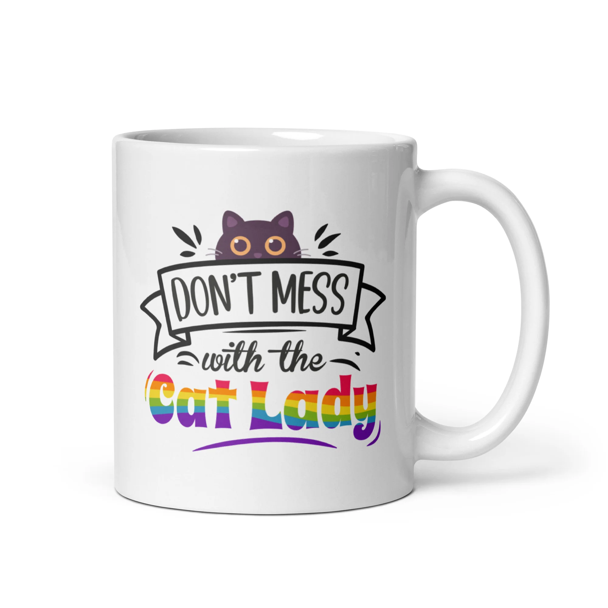 Don't Mess With The Cat Lady Mug - Image 2