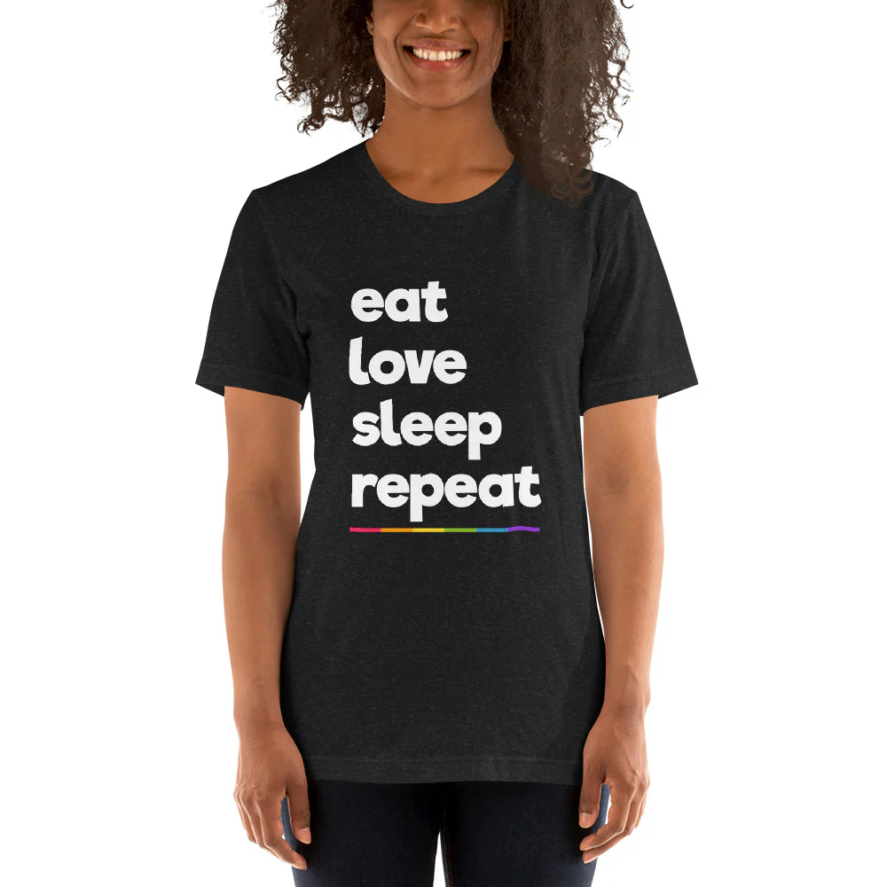 Eat Love Sleep Repeat T-Shirt - Image 2