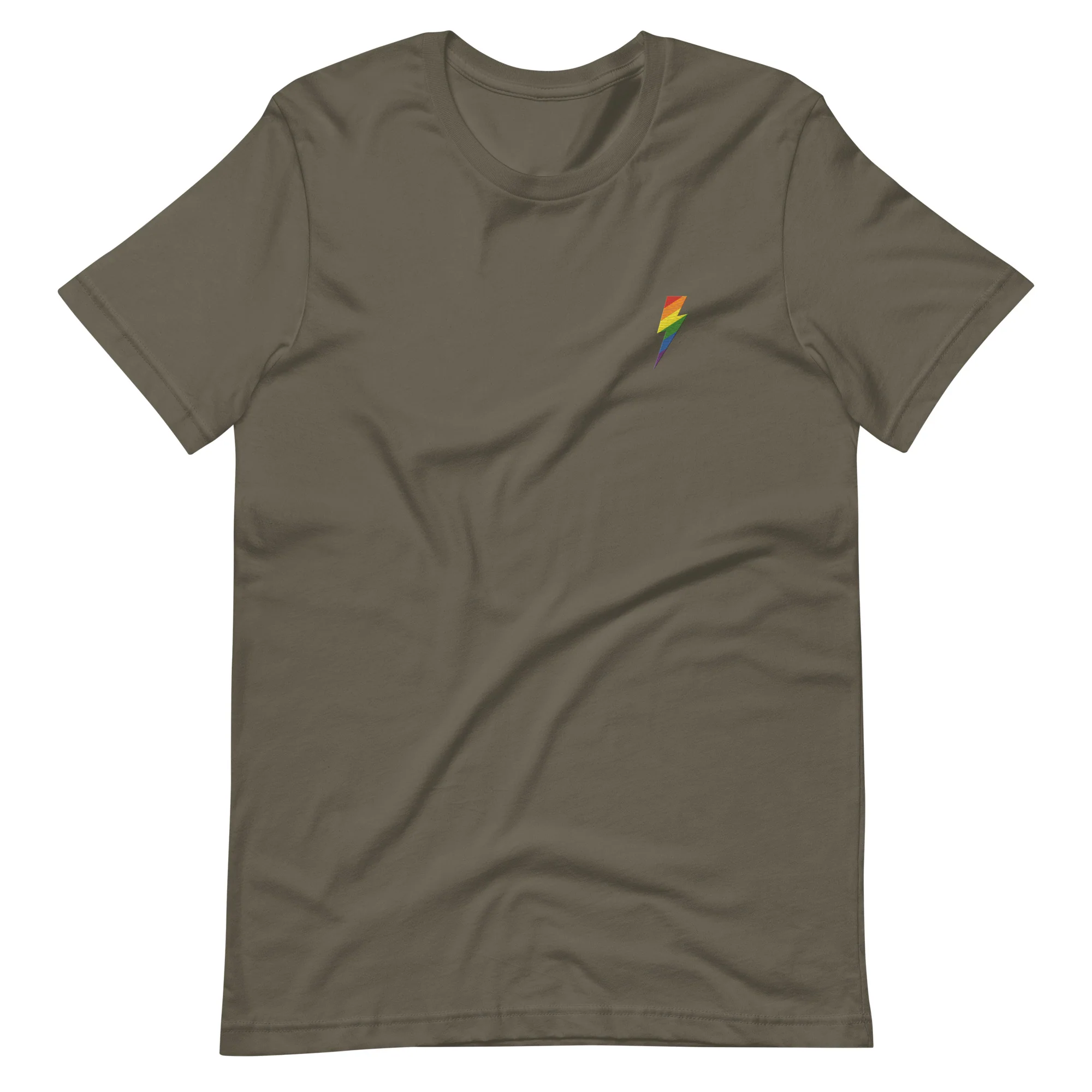 Embroidered Rainbow Lightning Strike T-Shirt - Image 6