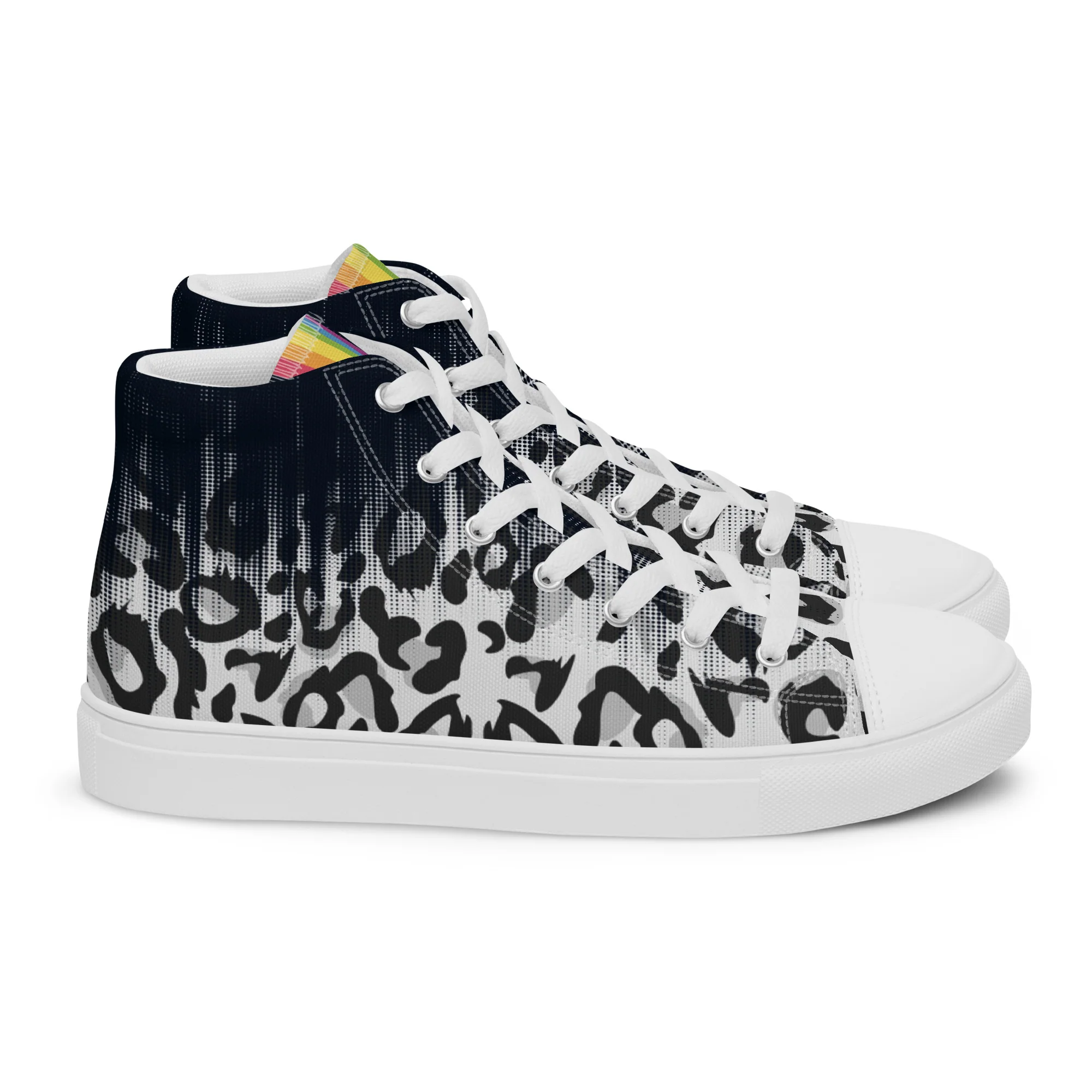 Faded Leopard High Top Trainers (female sizes) - Image 9
