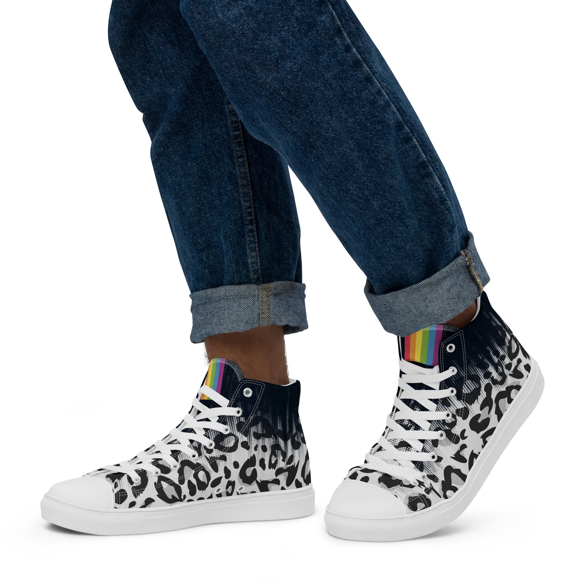 Faded Leopard High Top Trainers (male sizes) - Image 6