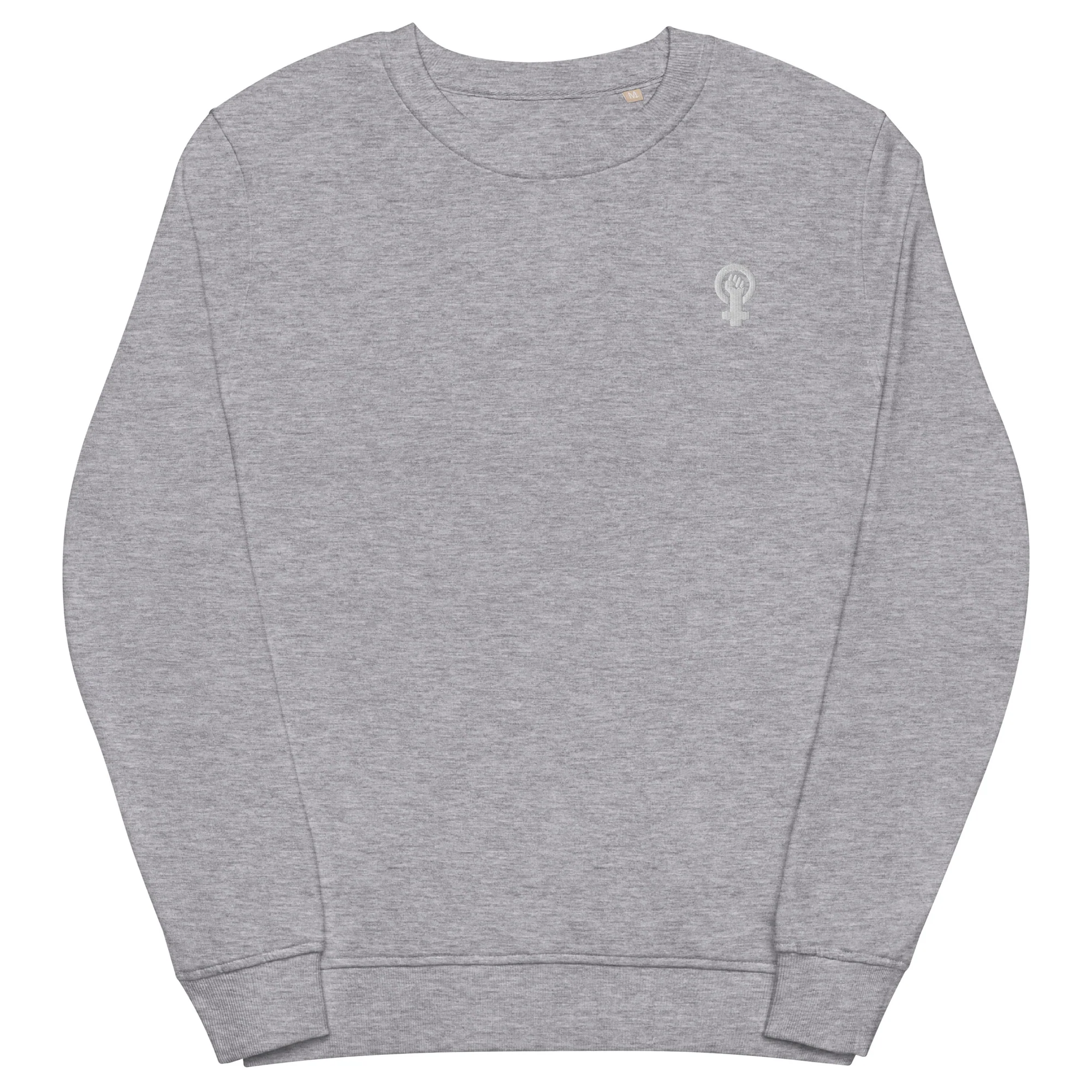 Feminist Symbol Embroidered Organic Sweatshirt - Image 10