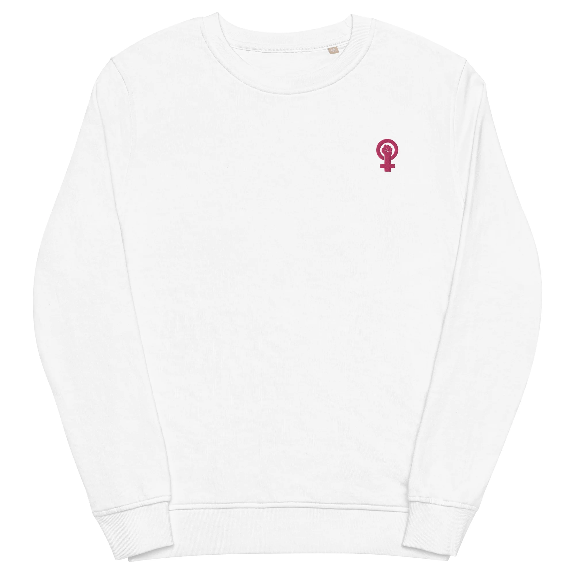 Feminist Symbol Embroidered Organic Sweatshirt - Image 11