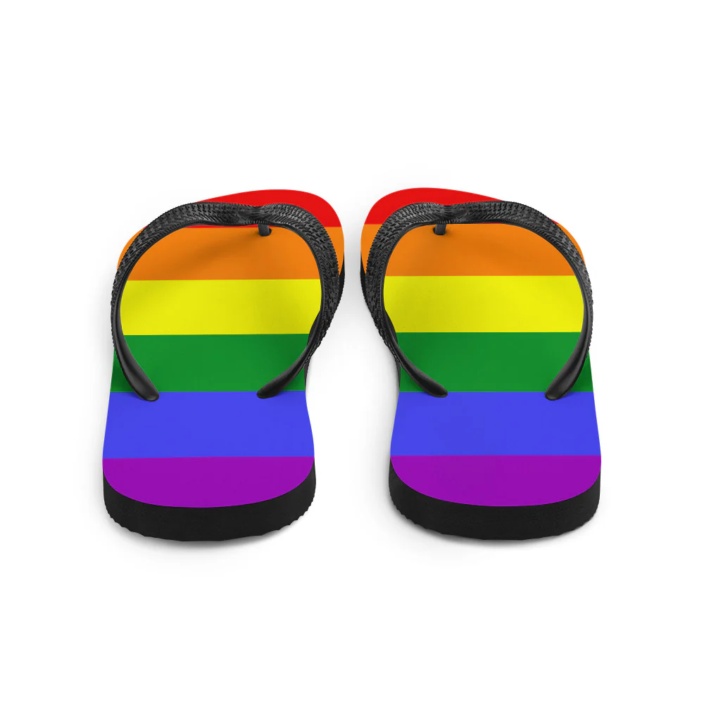 Rainbow Pride Flag Flip-Flops - Image 3