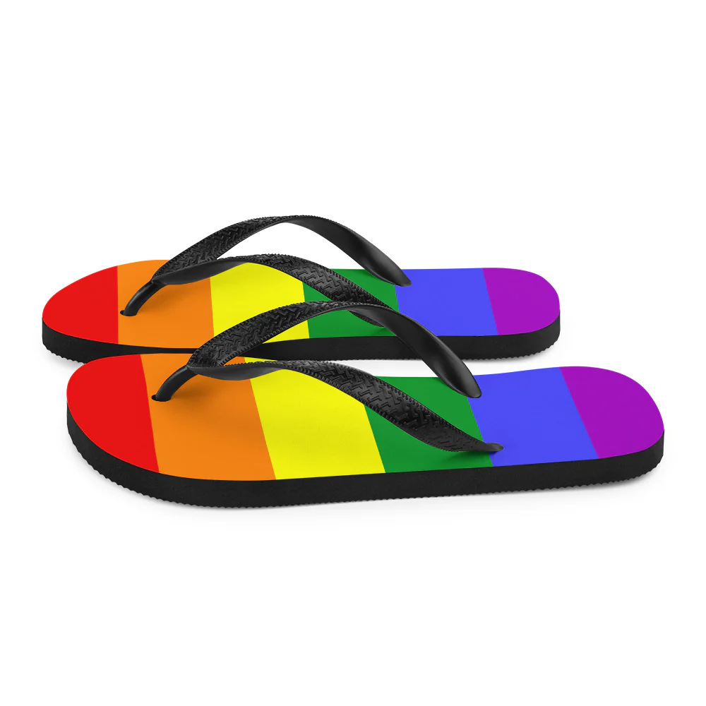 Rainbow Pride Flag Flip-Flops - Image 5