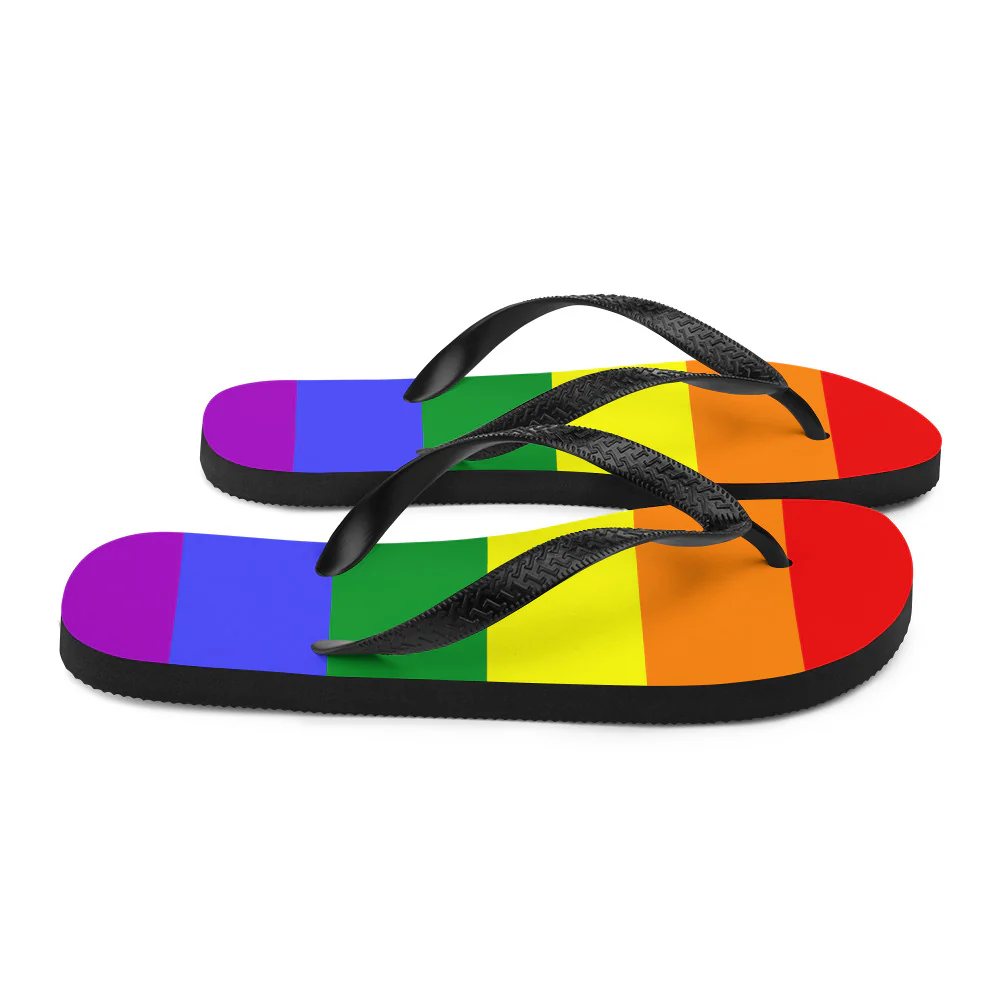Rainbow Pride Flag Flip-Flops - Image 6