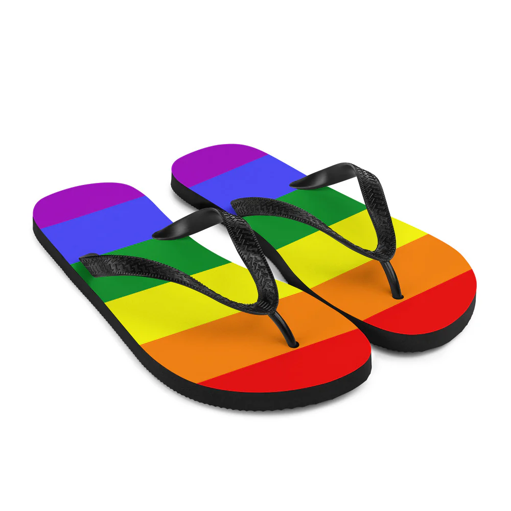 Rainbow Pride Flag Flip-Flops - Image 7