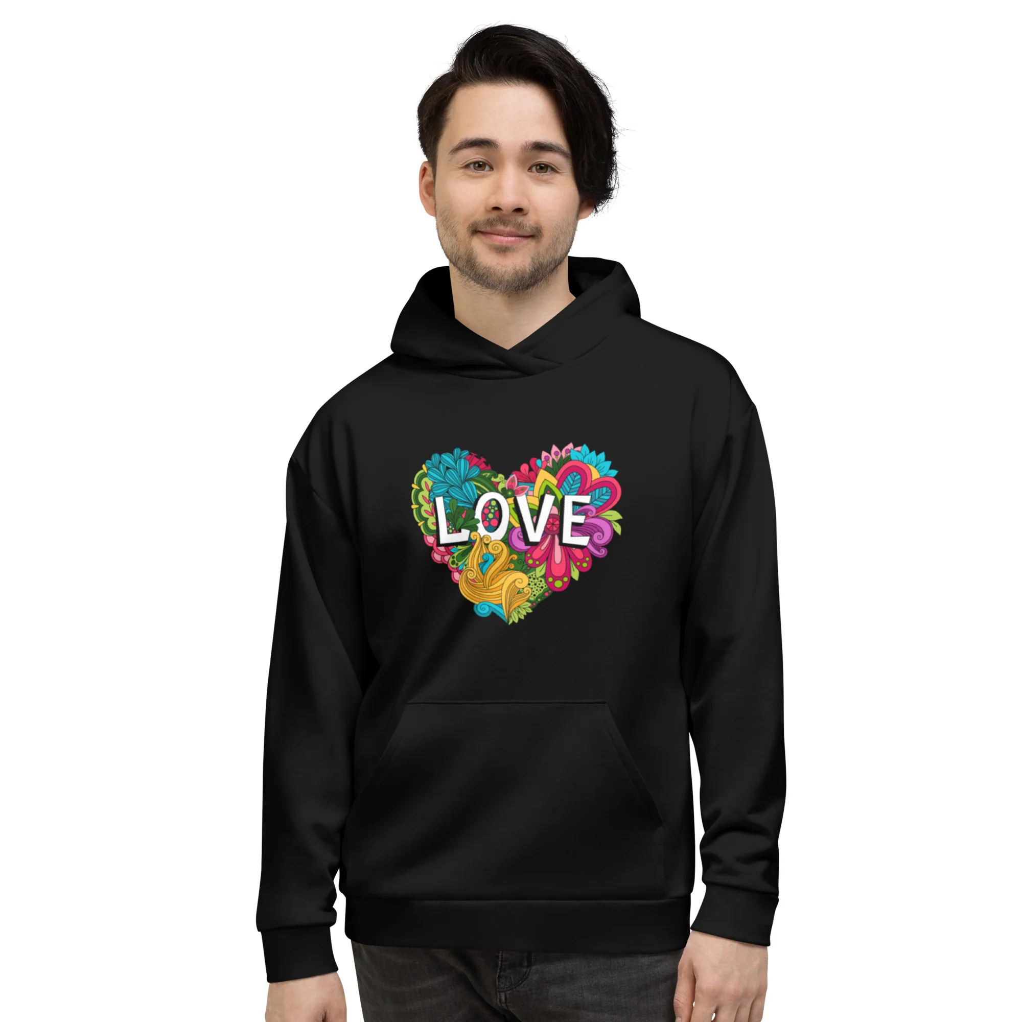 Floral Love Heart Hoodie - Image 4