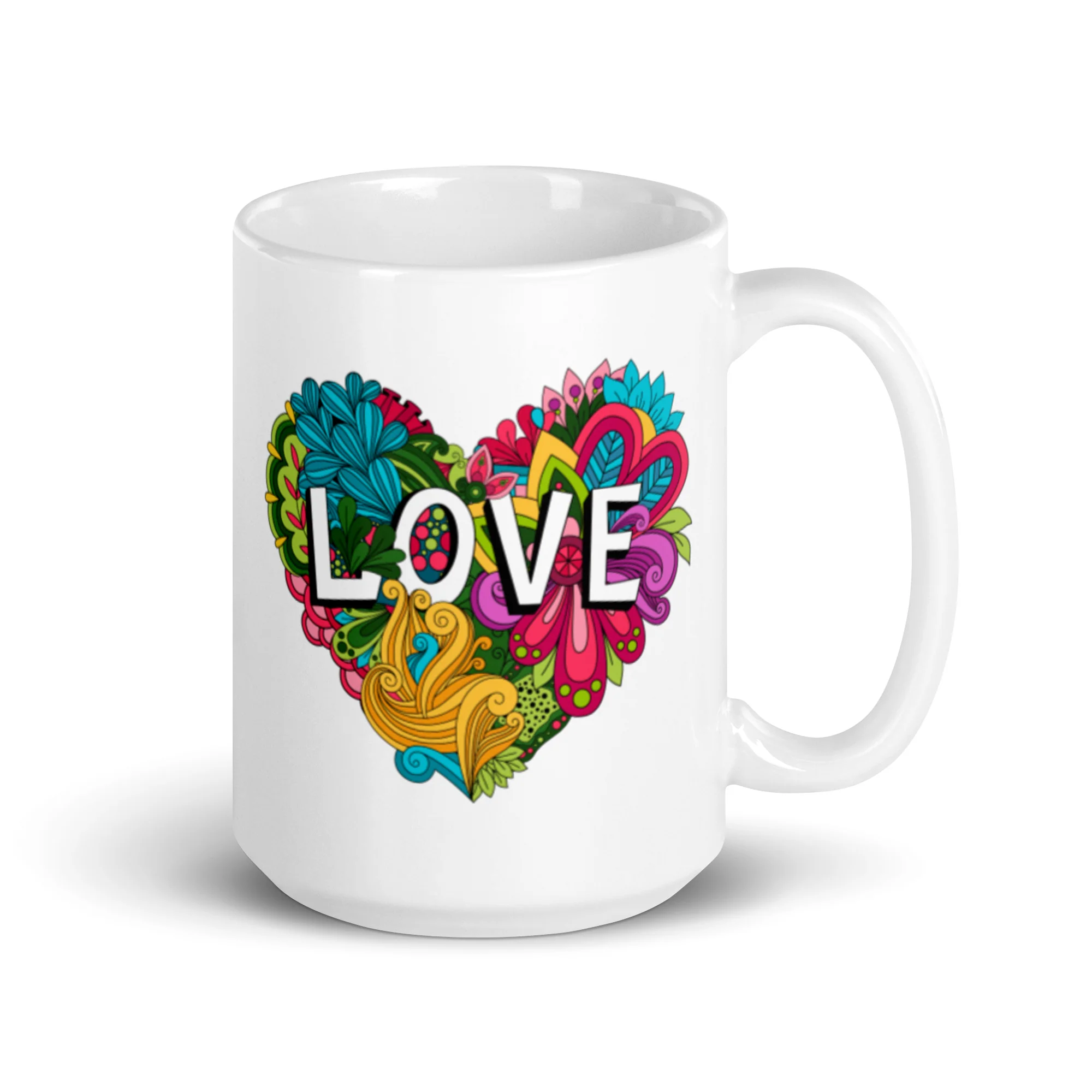 Floral Love Heart Mug - Image 4