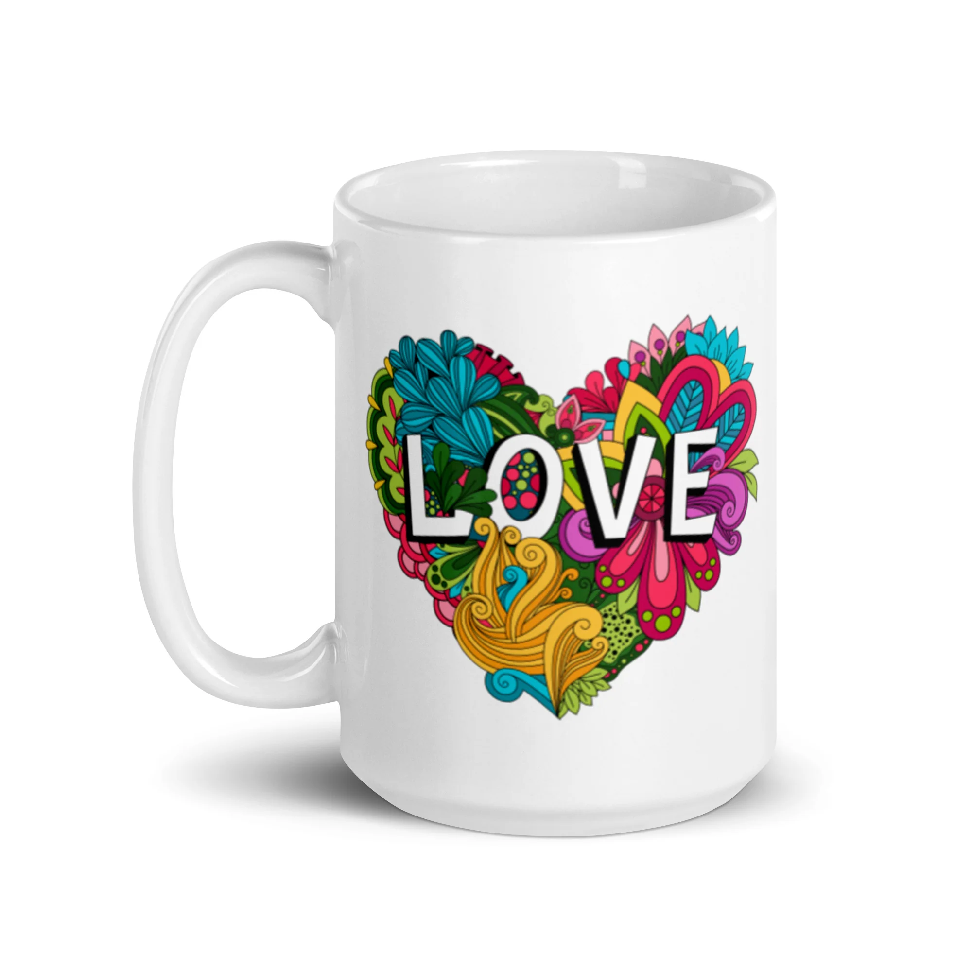 Floral Love Heart Mug - Image 5