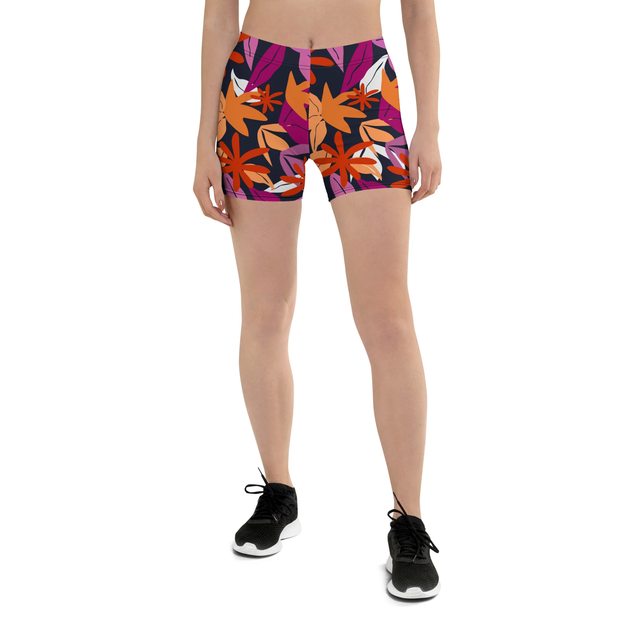 Floral Pattern Legging Shorts in Lesbian Colours - Image 6