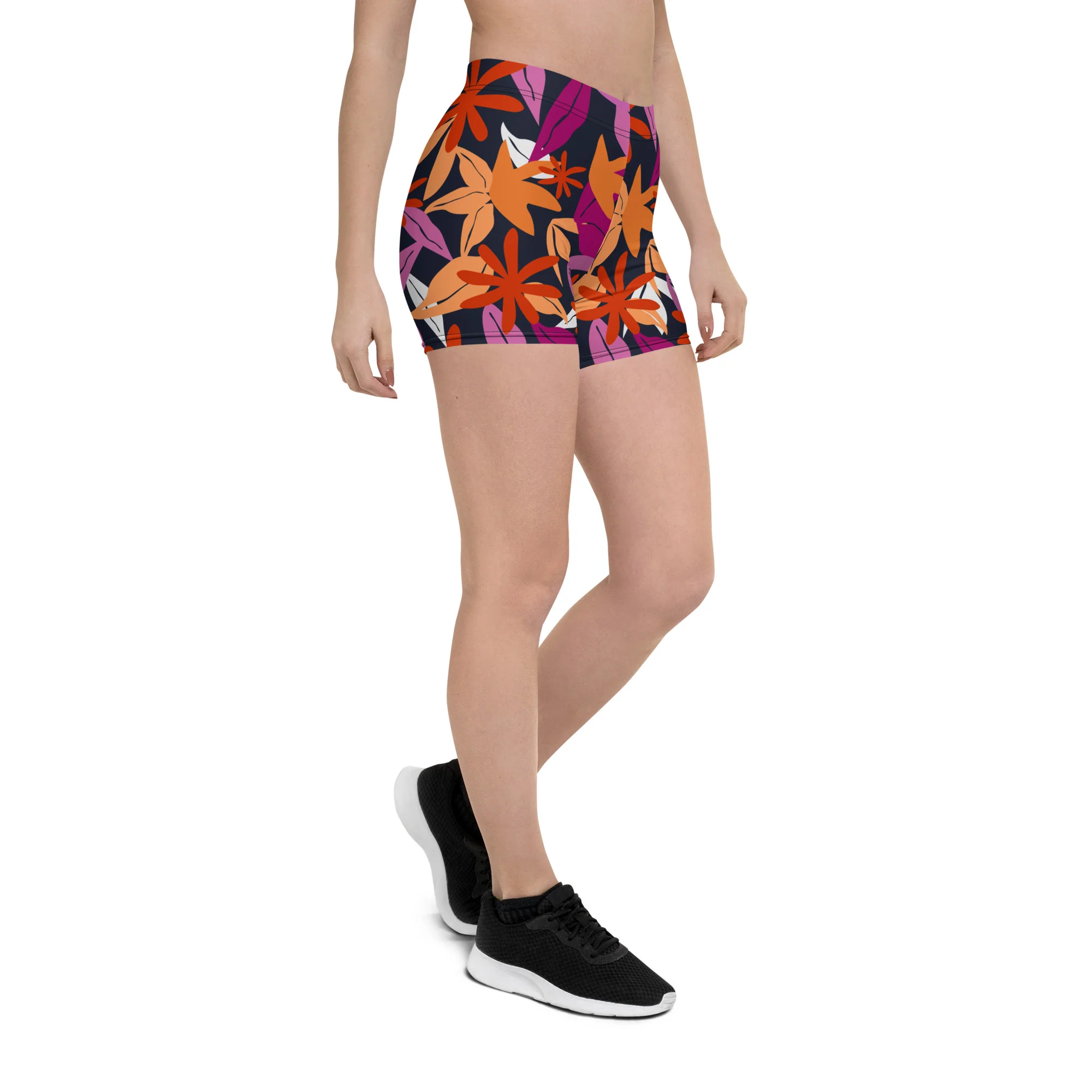 Floral Pattern Legging Shorts in Lesbian Colours - Image 8
