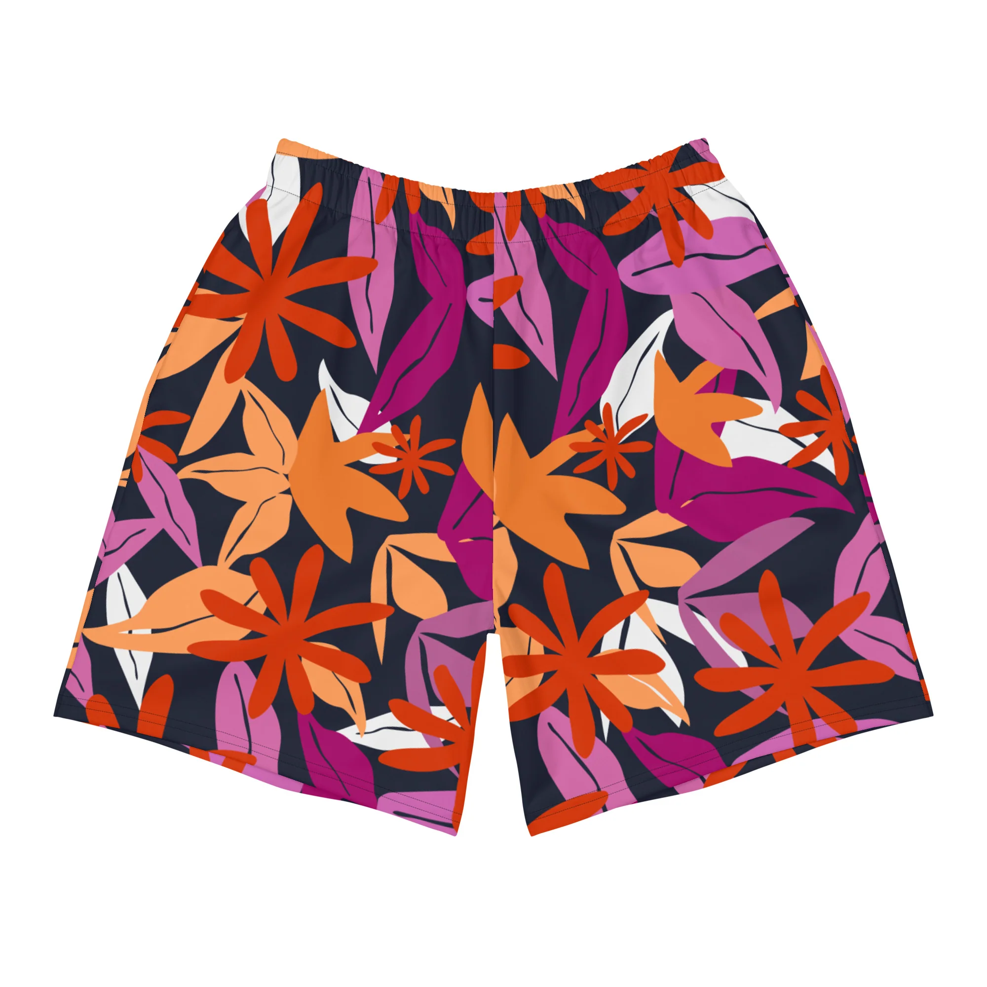Floral Pattern Long Shorts In Lesbian Colours