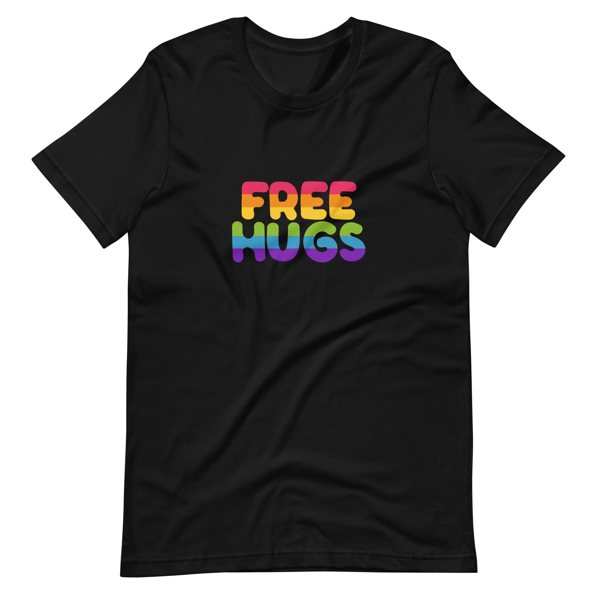 Free Hugs Rainbow T-Shirt - Image 4