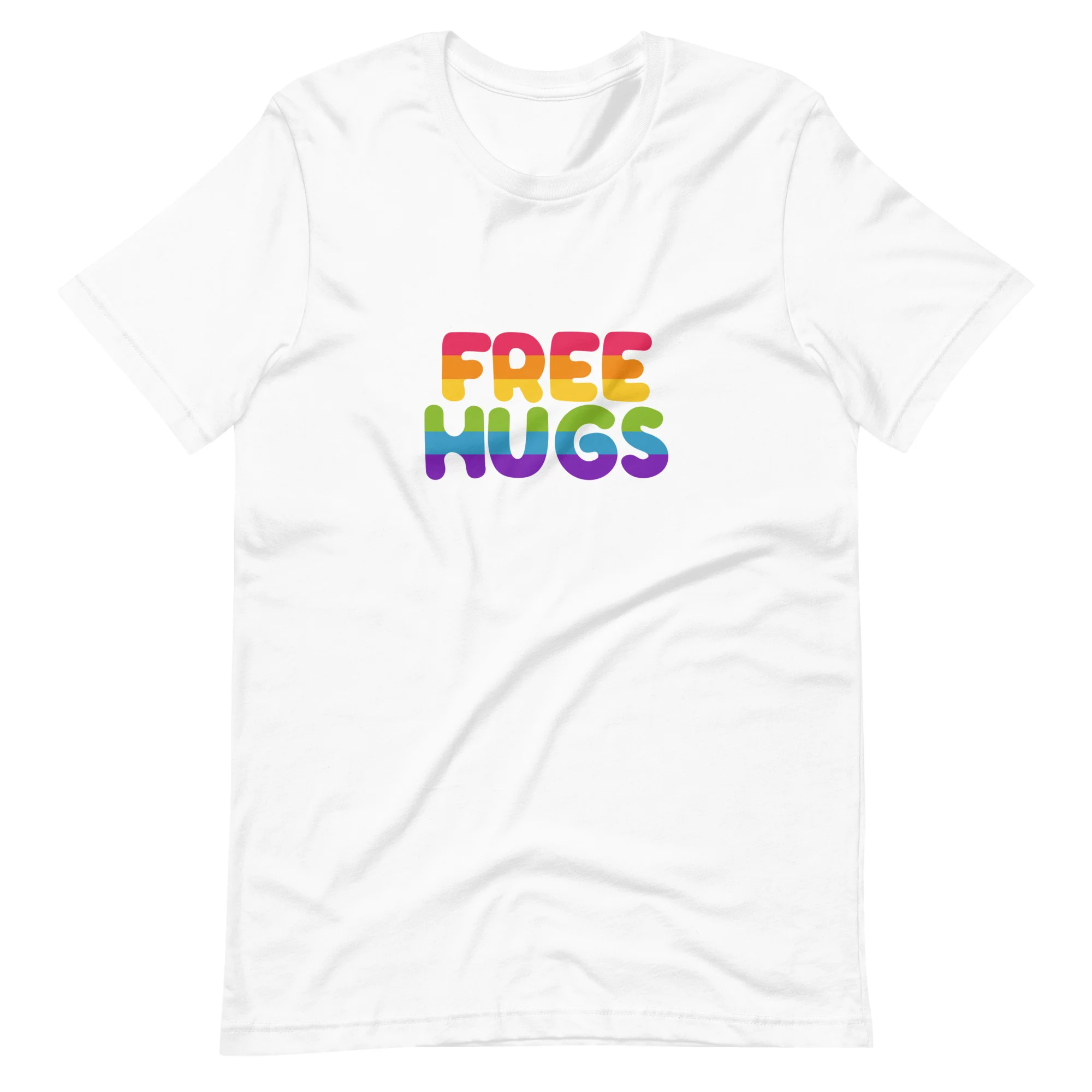 Free Hugs Rainbow T-Shirt - Image 6