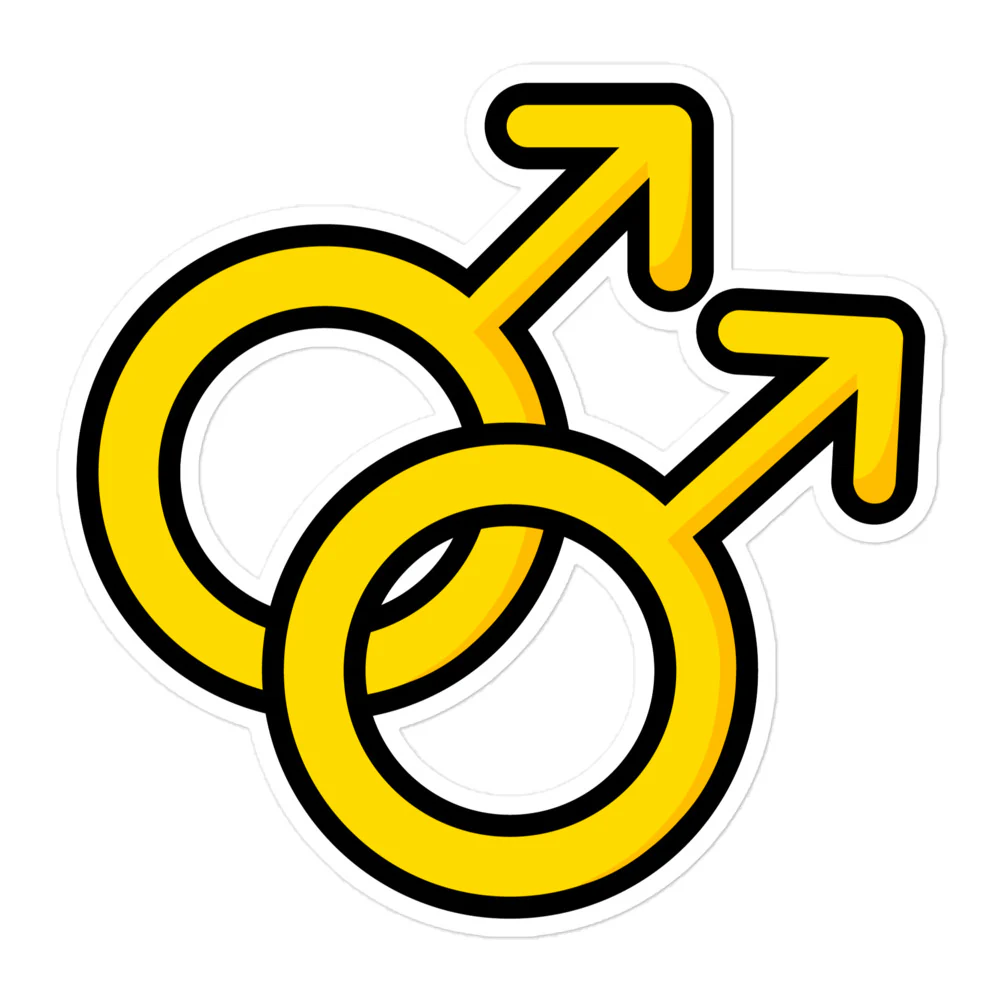 Gay Man Symbol Sticker