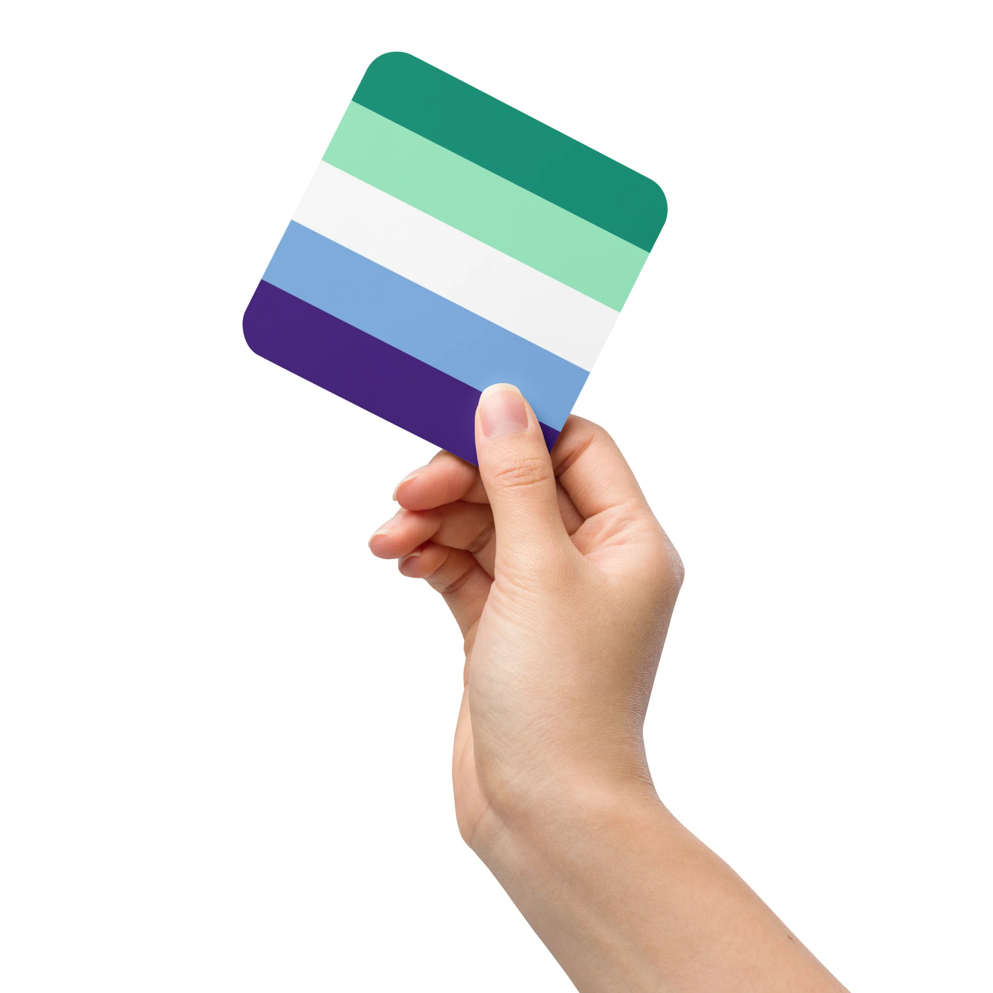 Gay Men's Pride Flag Coaster - Image 4