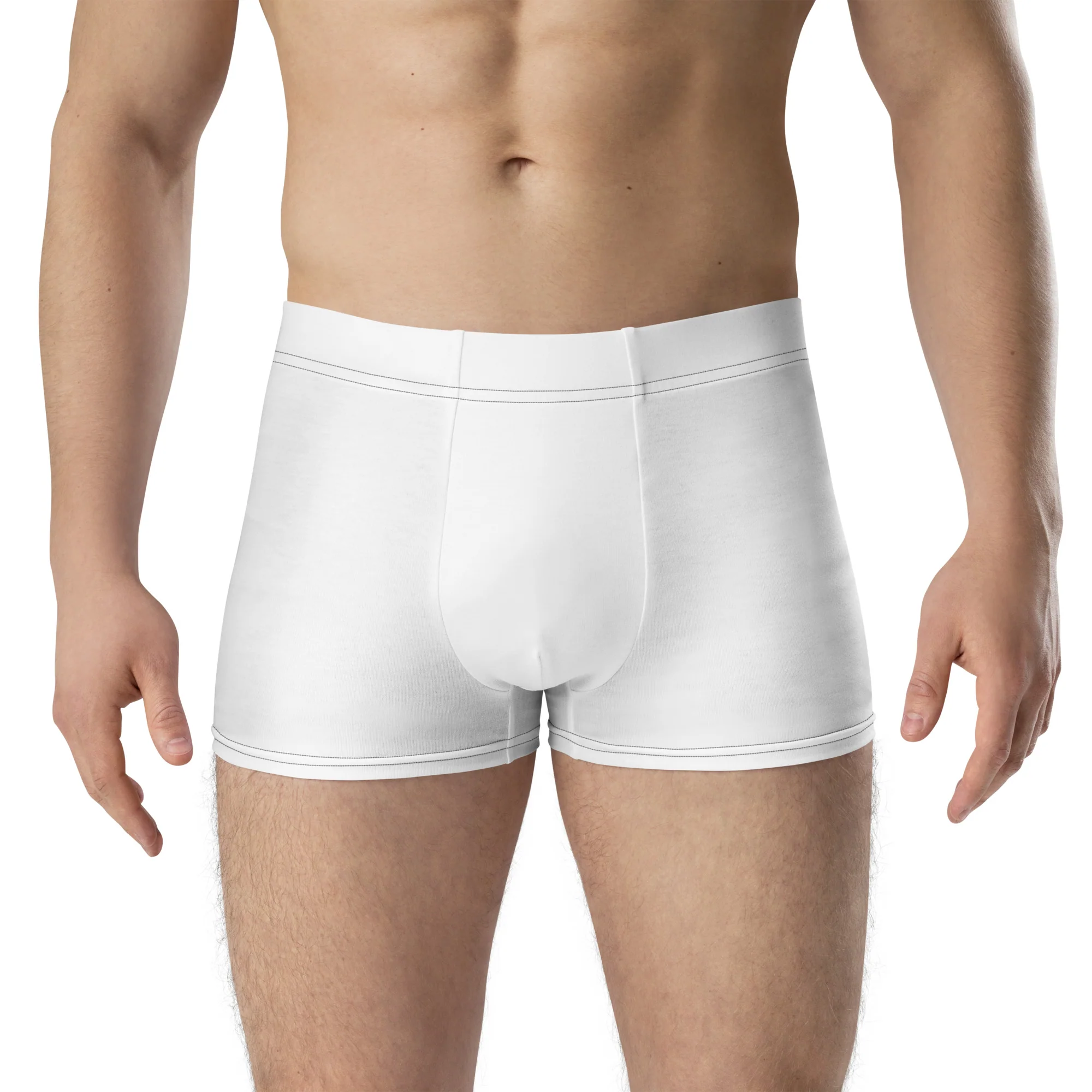 Gay Men's Pride Flag Side Stripe Fade White Boxer Briefs - Image 6