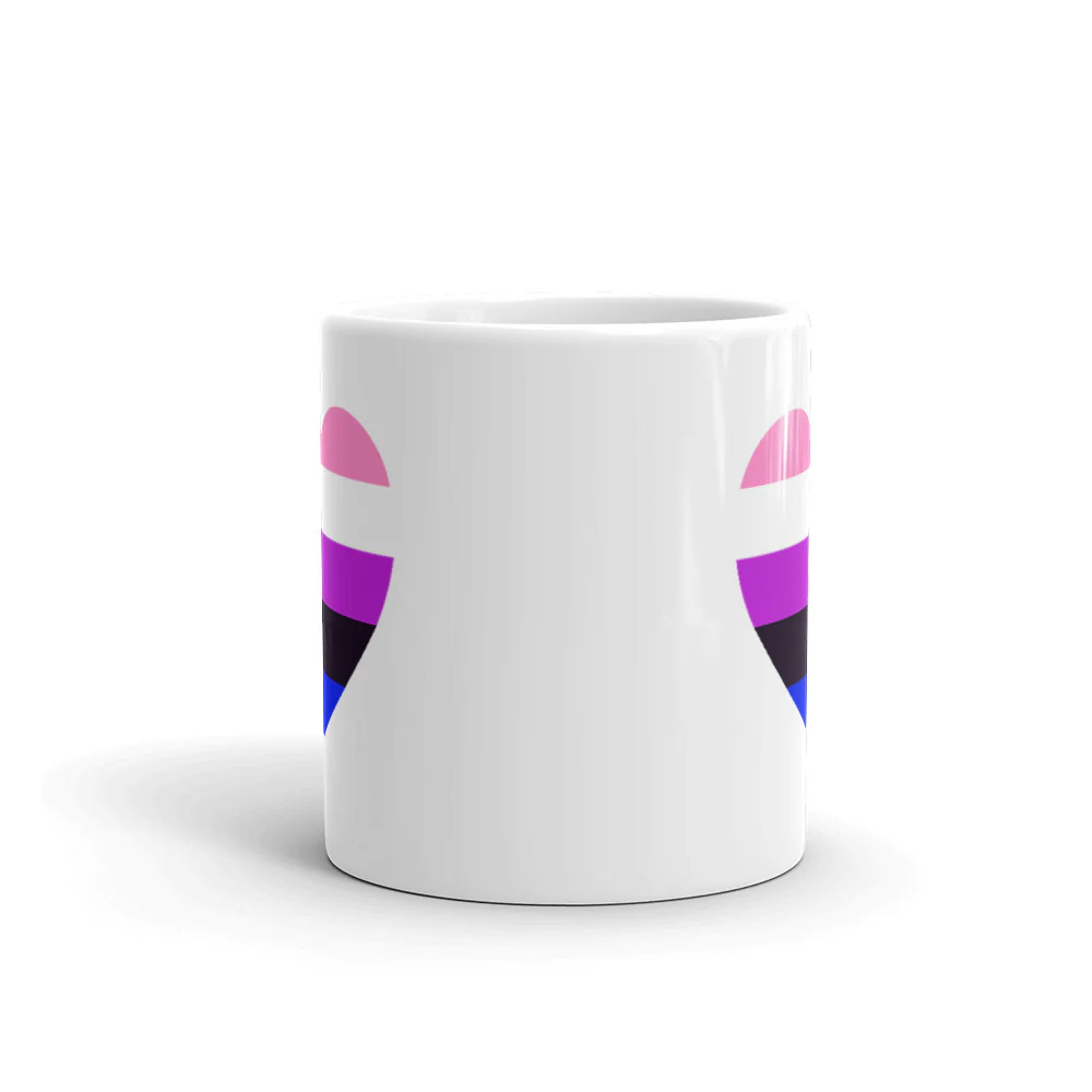 Gender Fluid Flag Heart Mug - Image 3