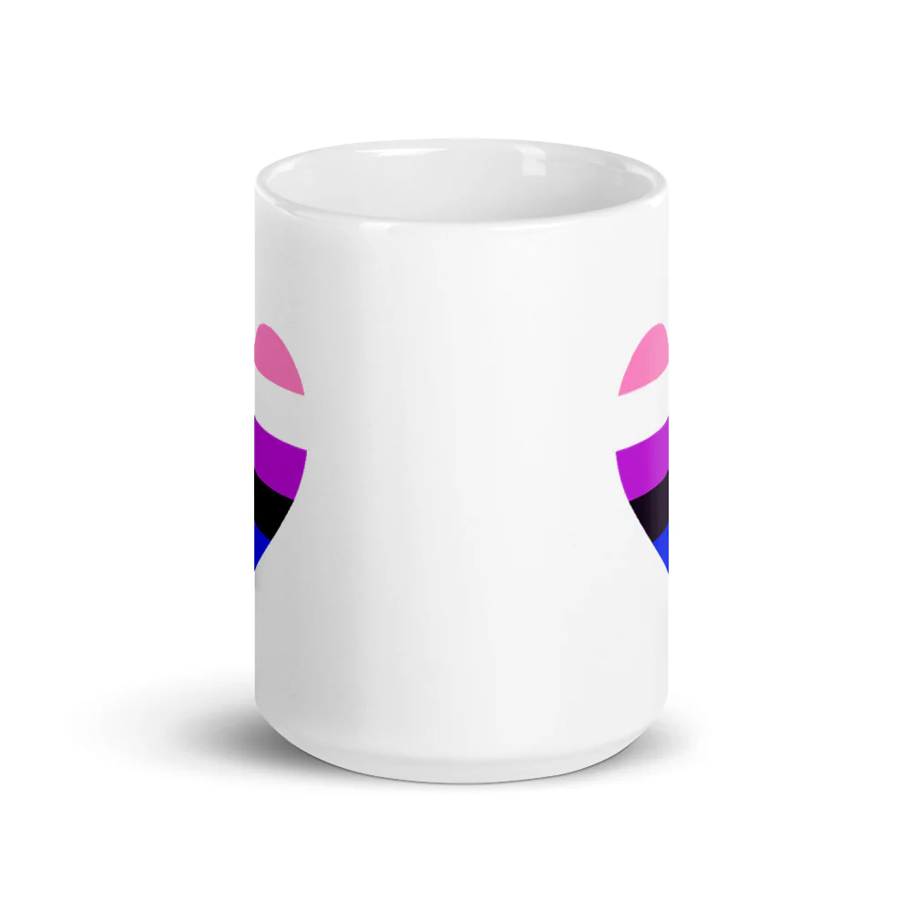 Gender Fluid Flag Heart Mug - Image 6