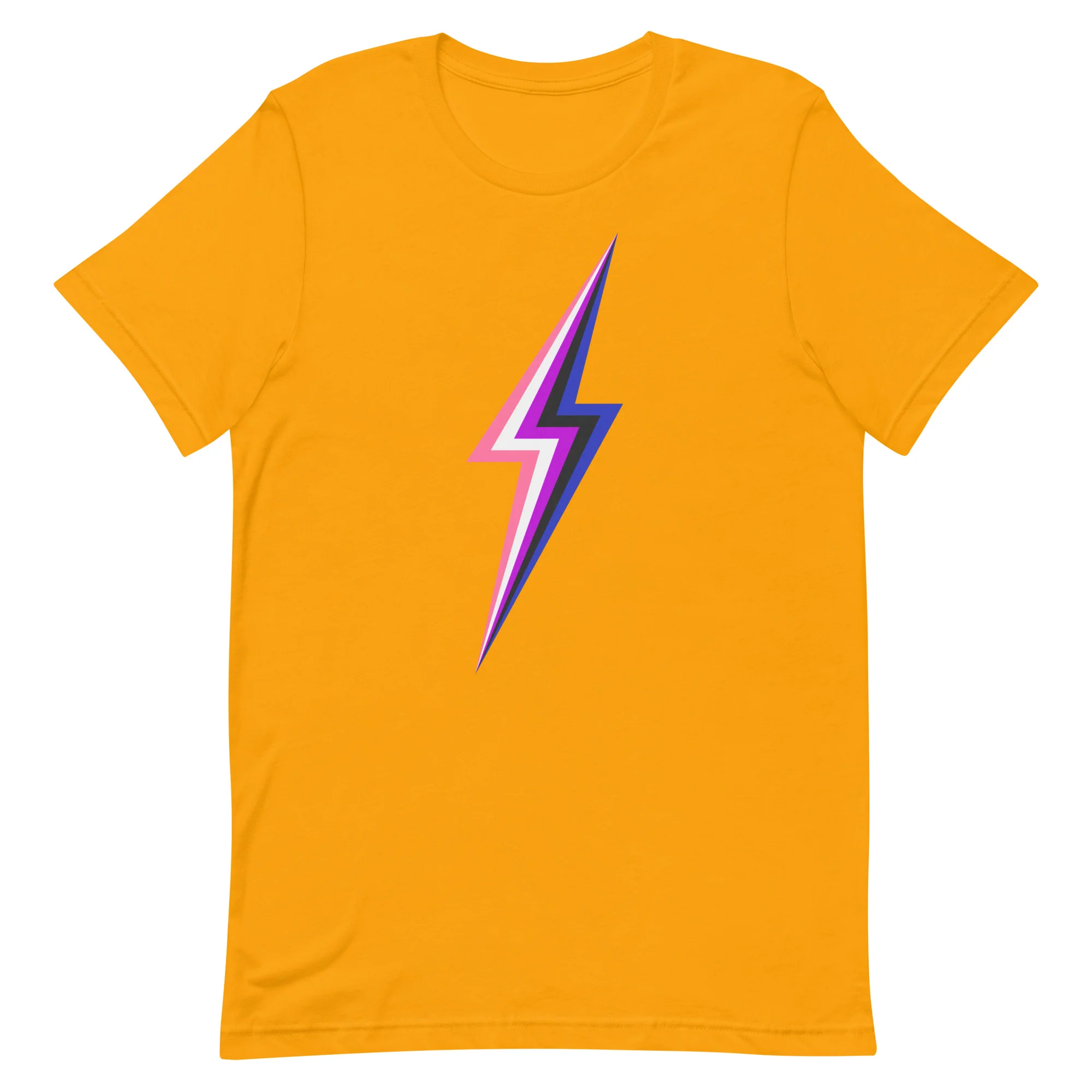 Gender-Fluid Lightning T-Shirt - Image 7
