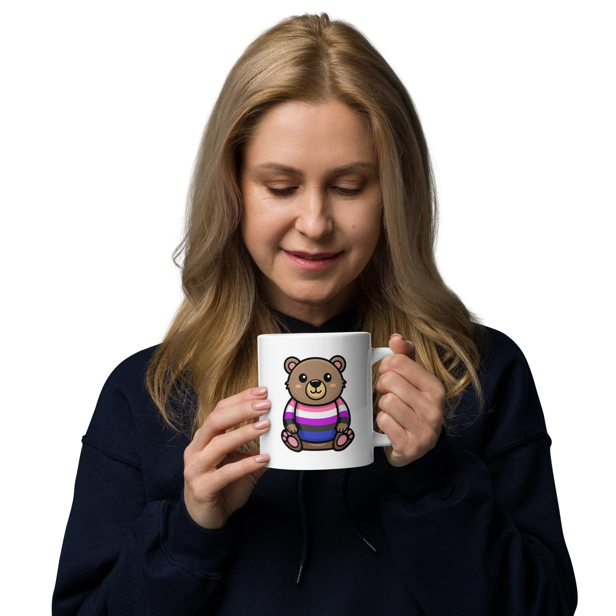 Gender Fluid Pride Bear Mug - Image 7