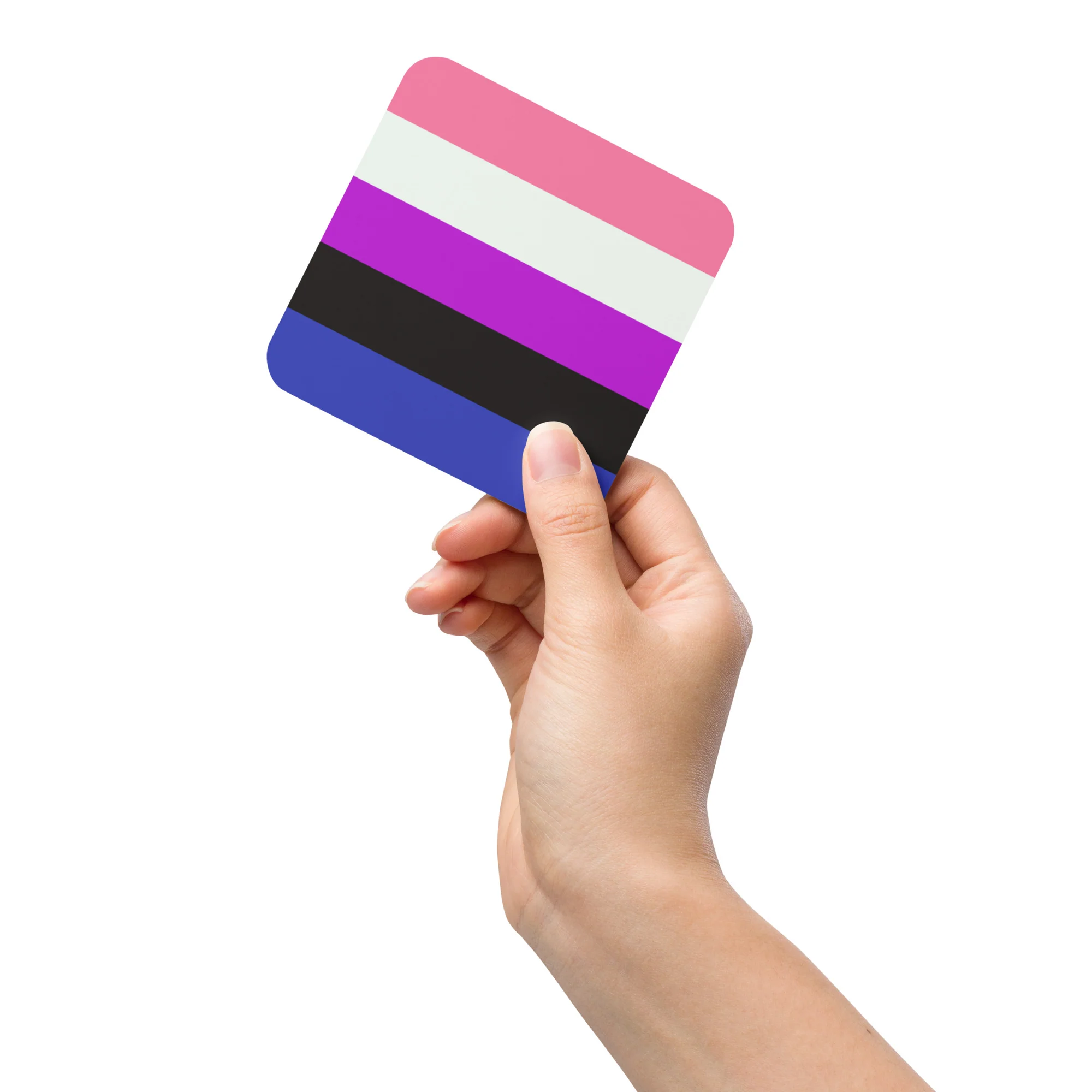 Gender Fluid Pride Flag Coaster - Image 4