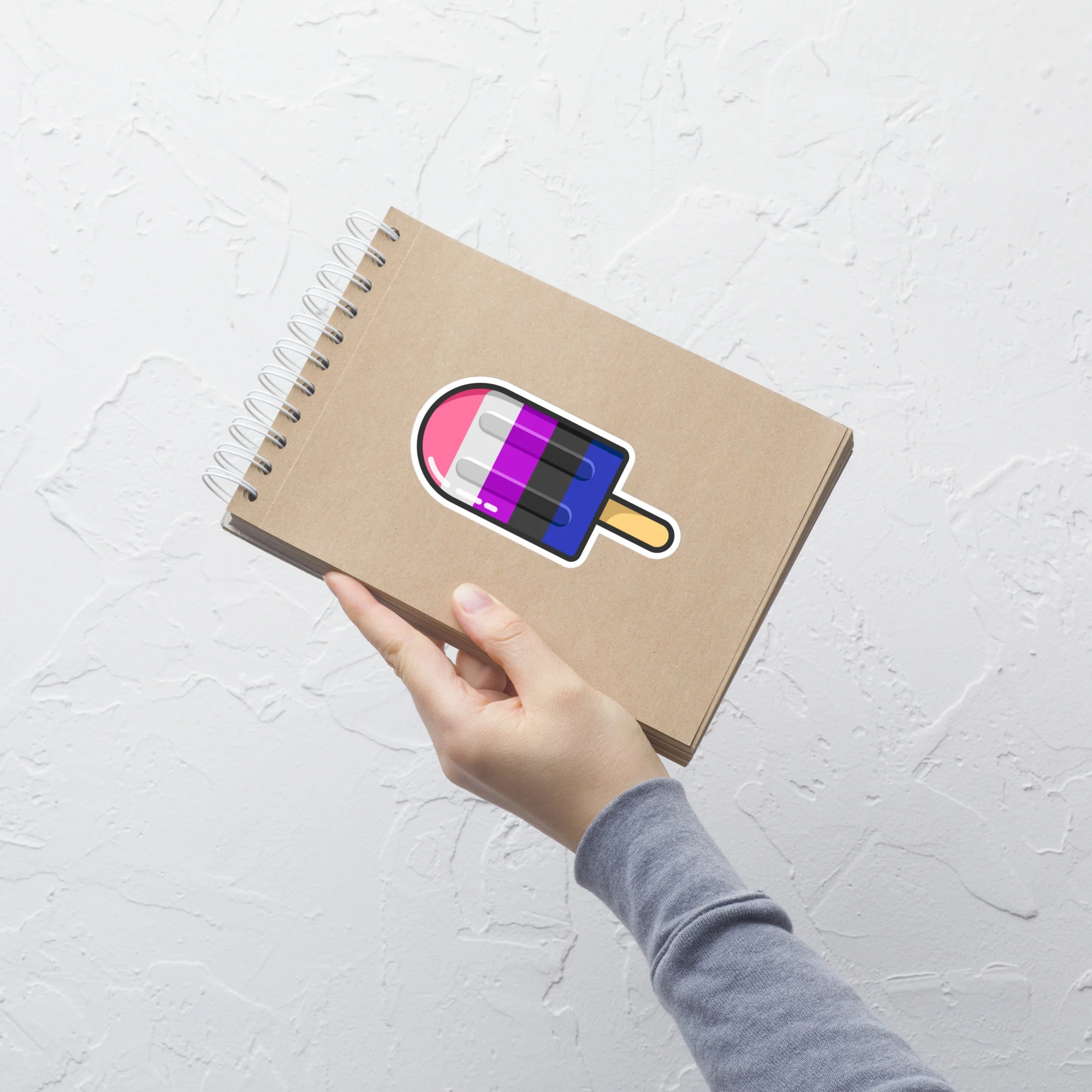 Gender Fluid Pride Flag Ice Pop Sticker - Image 5