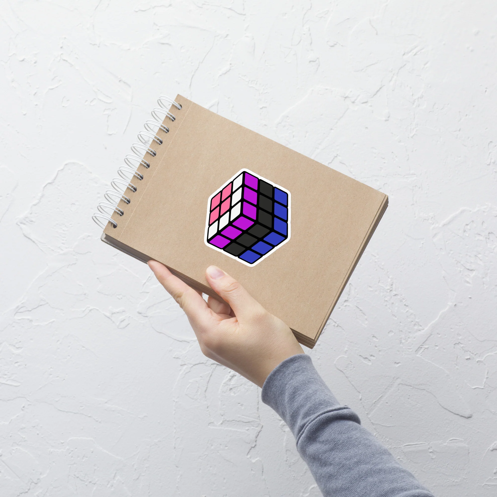 Gender Fluid Pride Flag Rubik’s Cube Sticker - Image 6