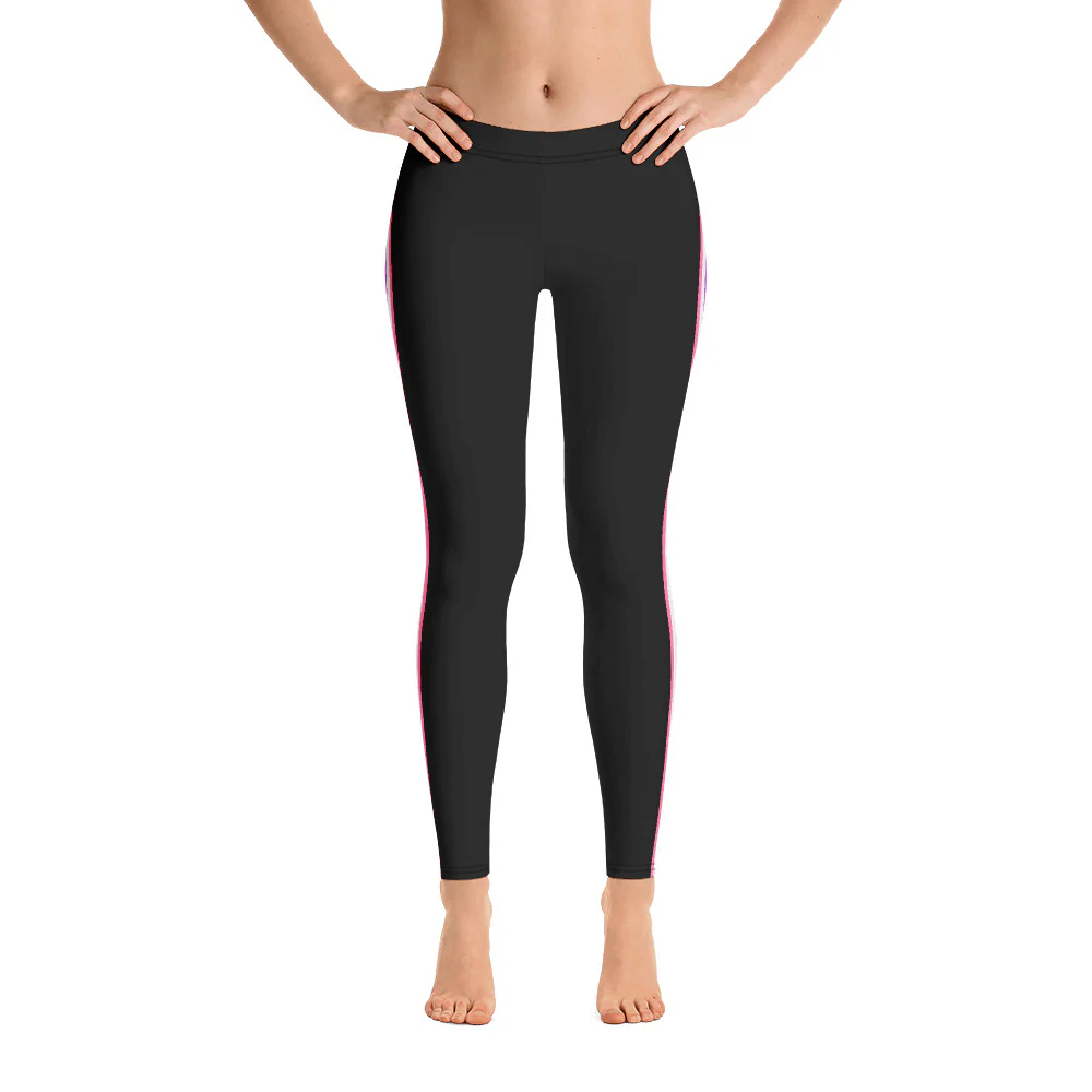Gender Fluid Pride Flag Side Stripe Leggings - Image 5
