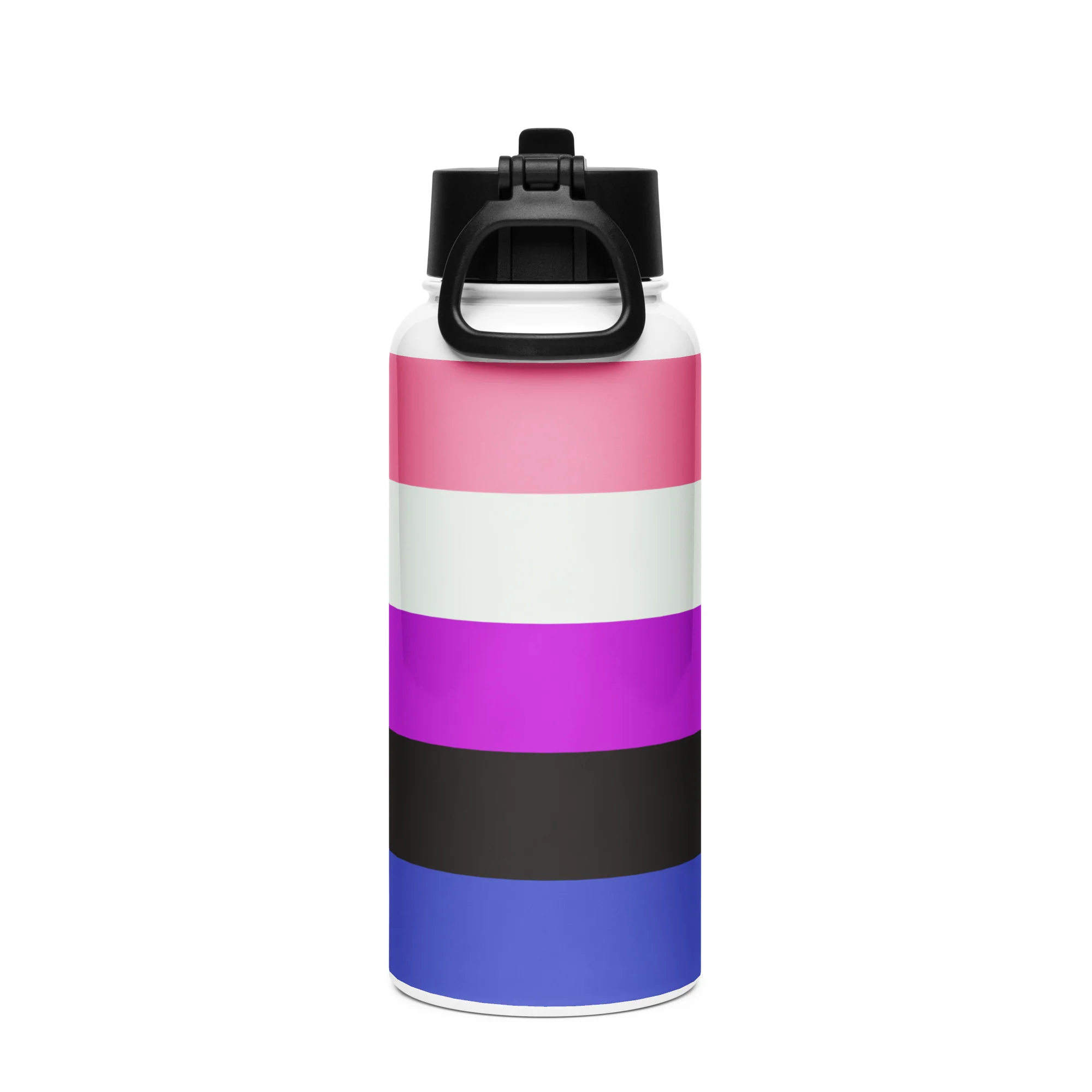 Gender Fluid Pride Flag Stainless Steel Water Bottle