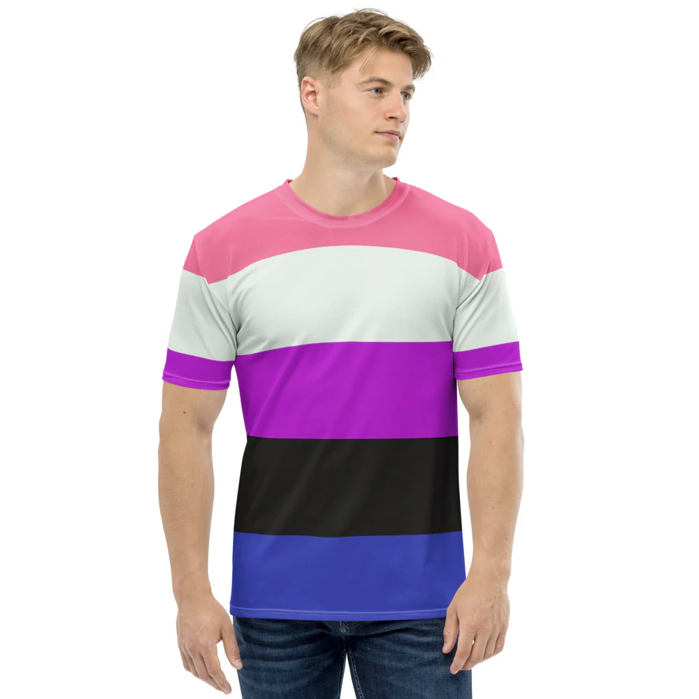 Gender Fluid Pride Flag T-shirt - Image 5