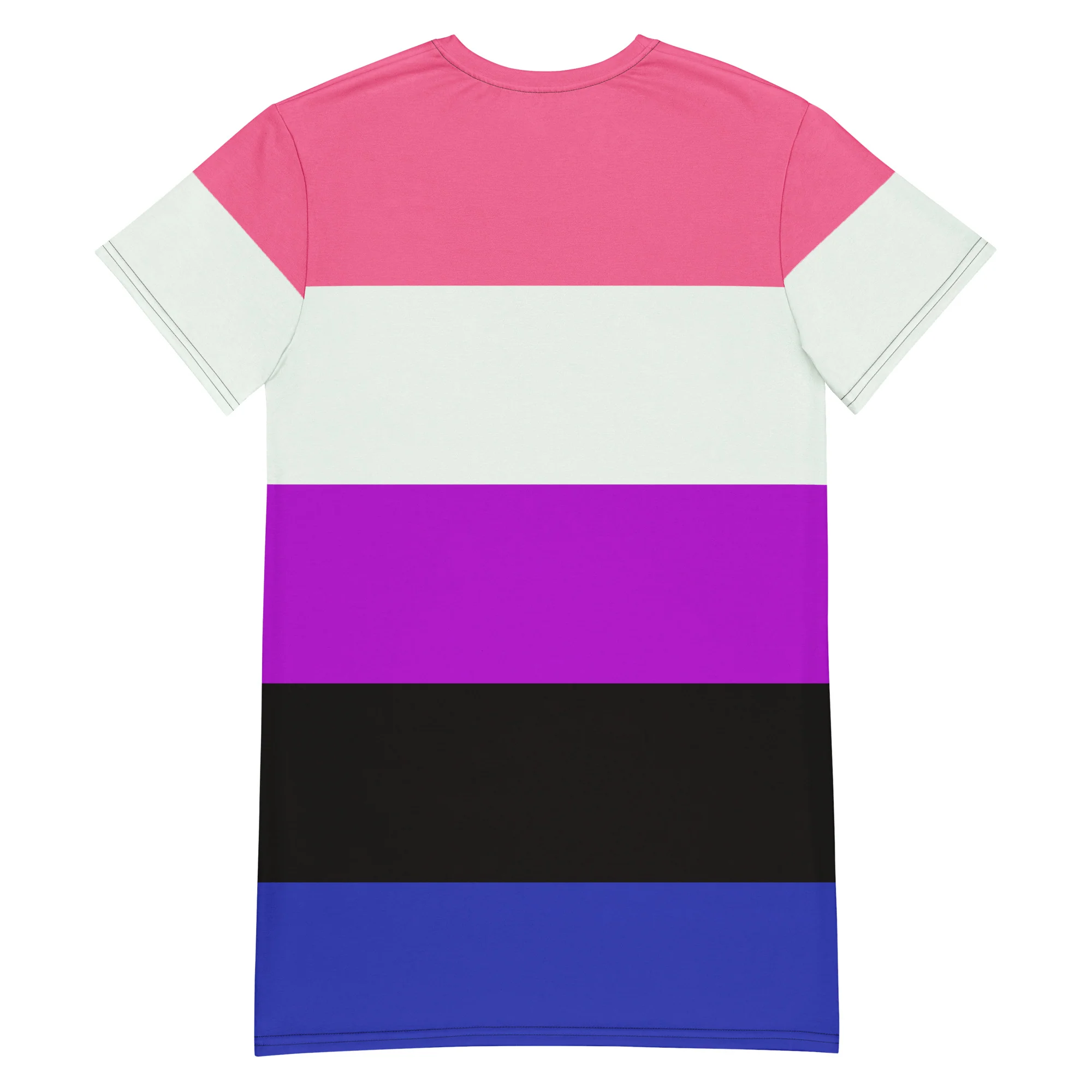 Gender Fluid Pride Flag T-shirt Dress - Image 6