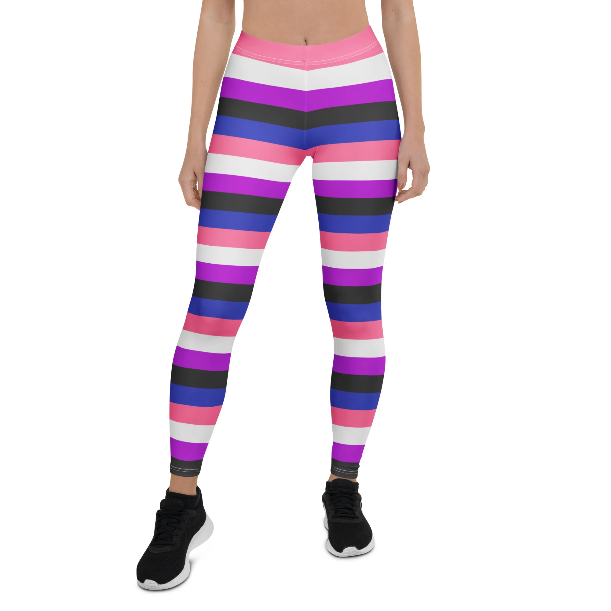 Gender Fluid Pride Hooped Leggings - Image 5
