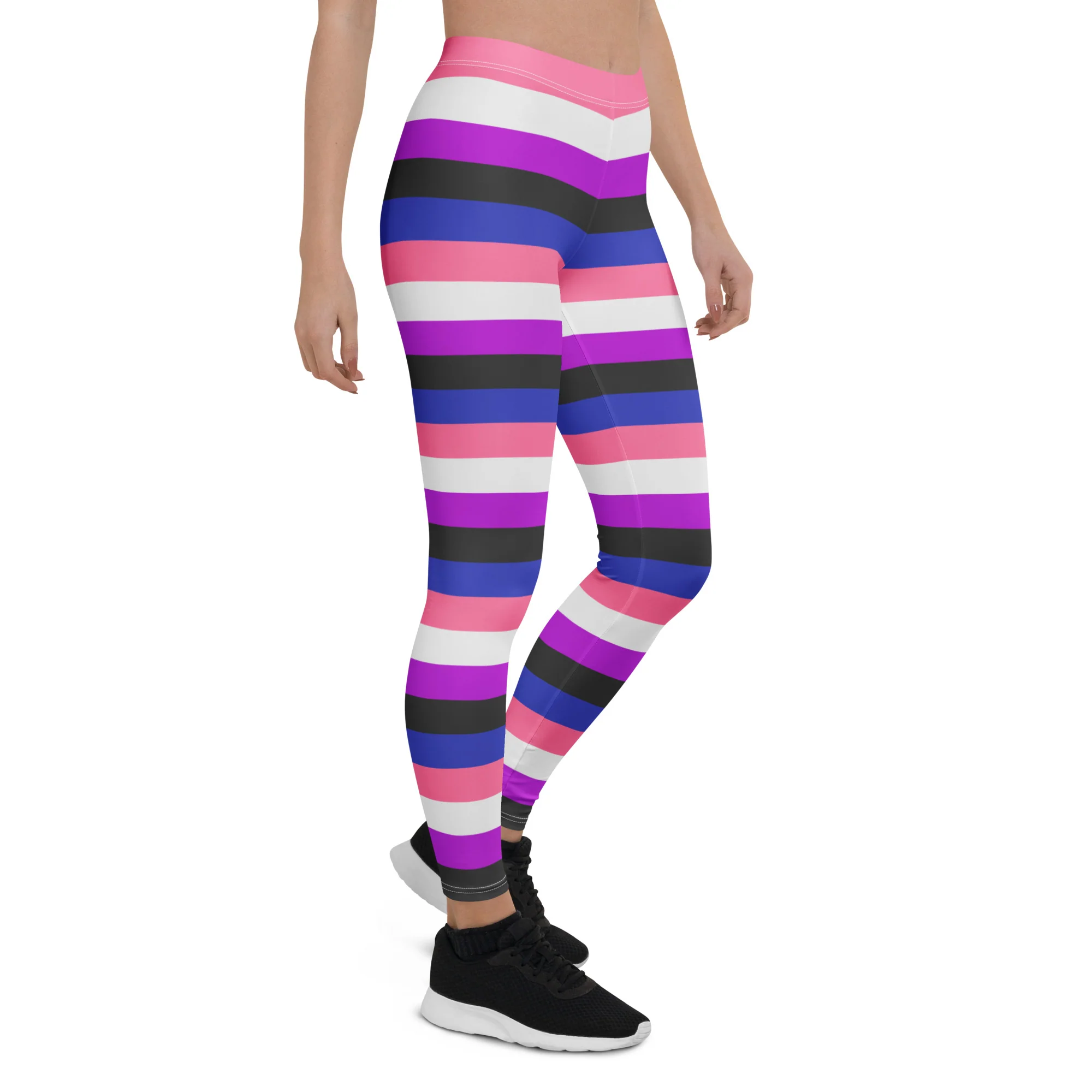 Gender Fluid Pride Hooped Leggings - Image 8