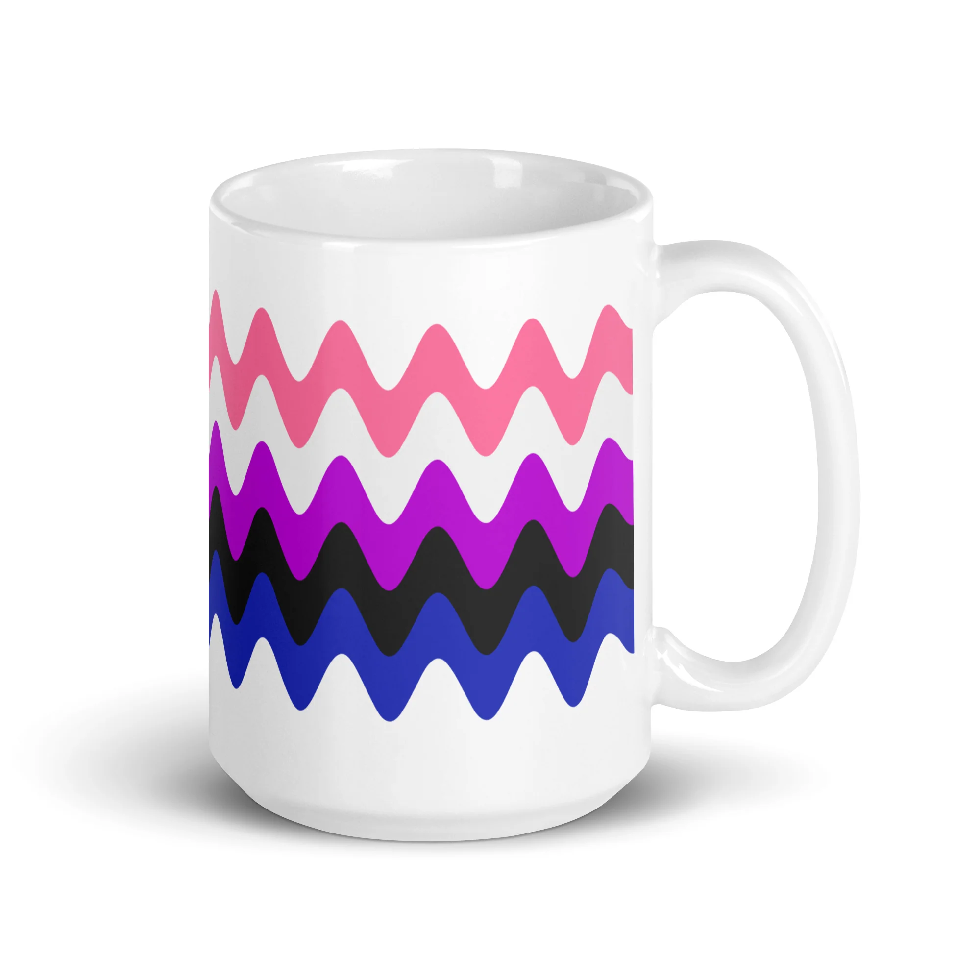 Gender Fluid Wavy Pride Flag Mug - Image 4