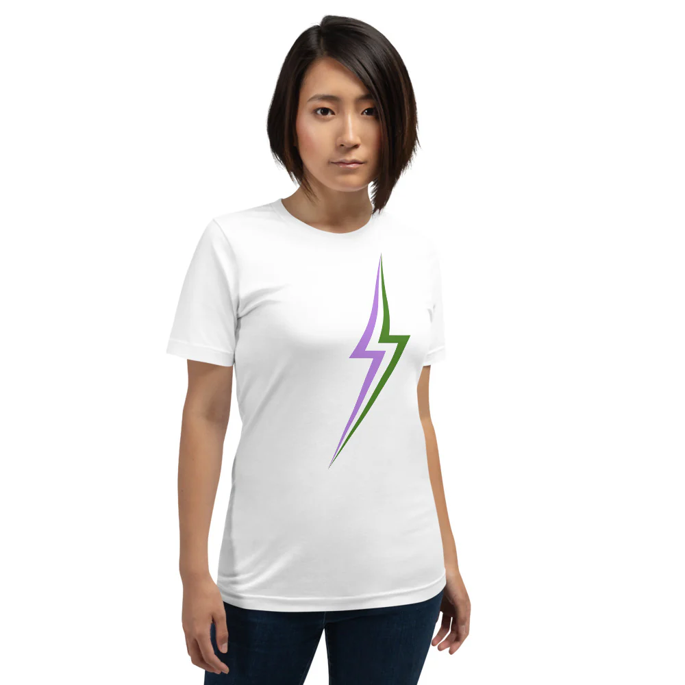 Genderqueer Lightning T-Shirt - Image 10