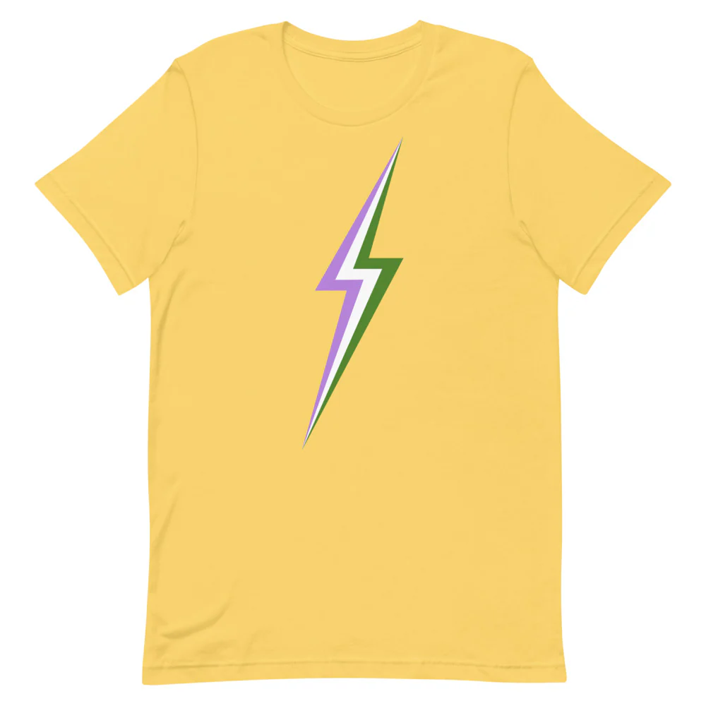Genderqueer Lightning T-Shirt - Image 12