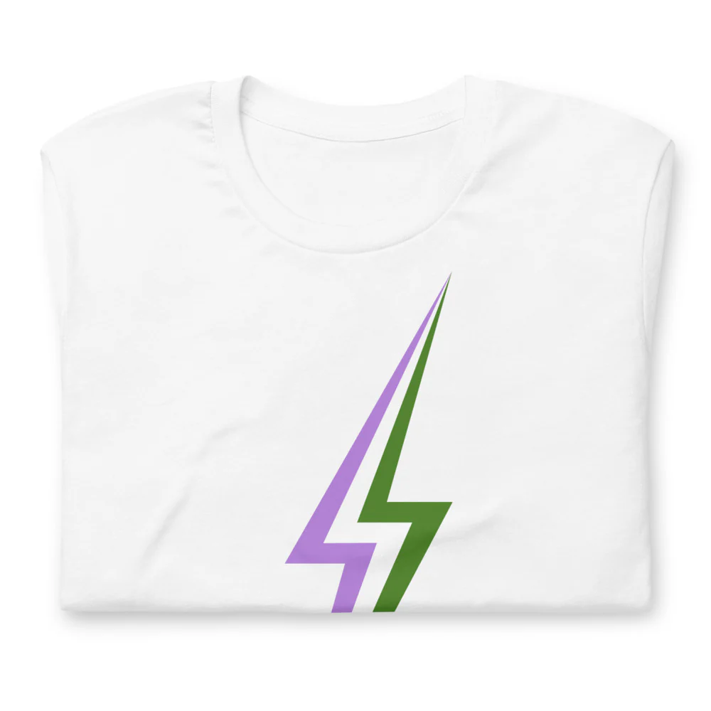 Genderqueer Lightning T-Shirt - Image 2
