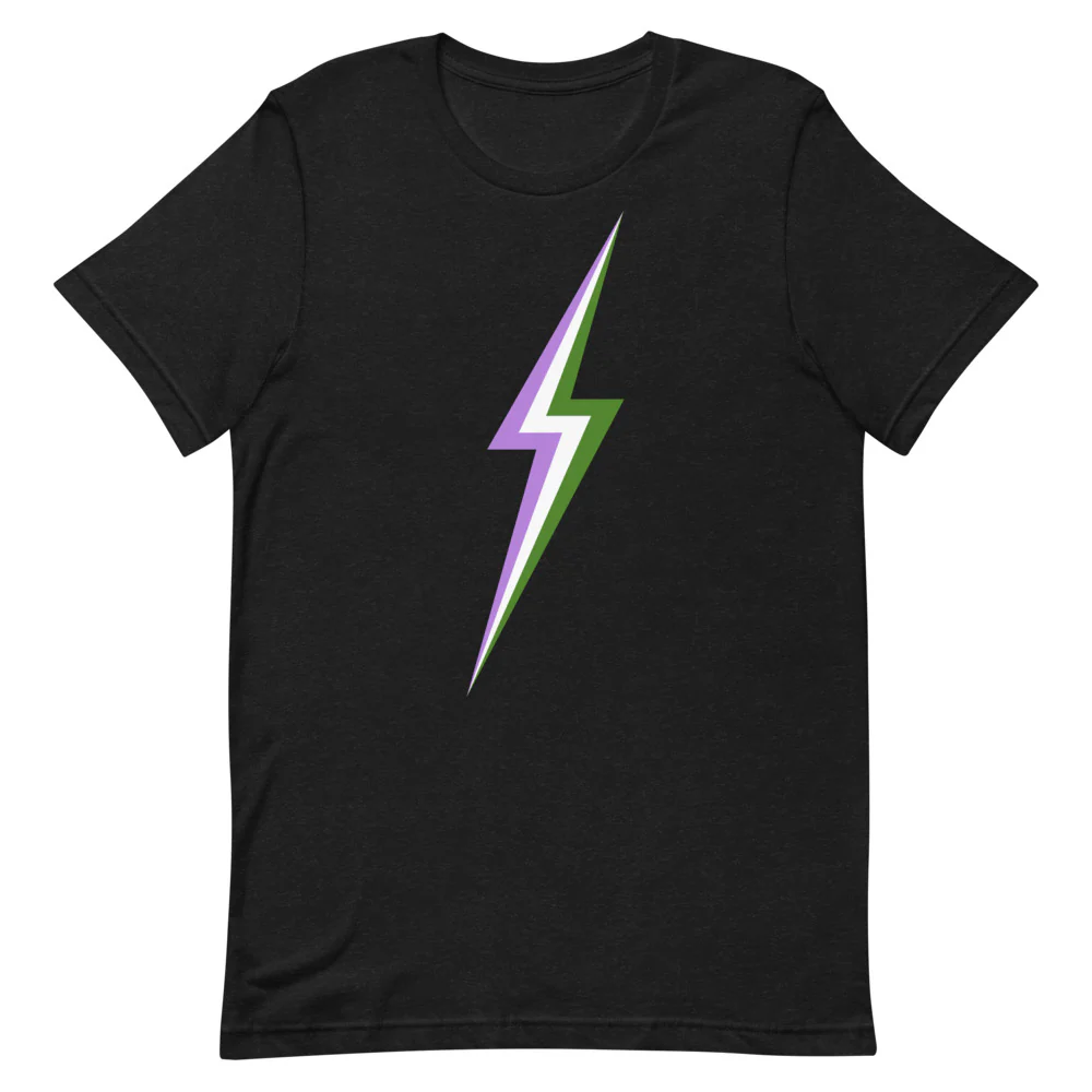 Genderqueer Lightning T-Shirt - Image 3