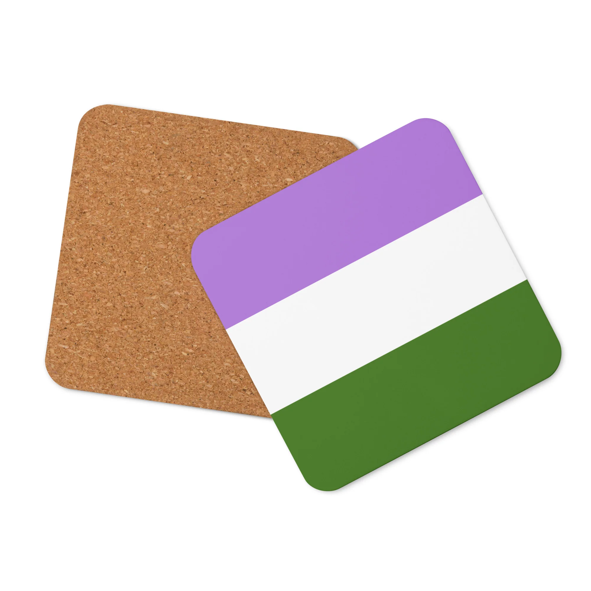 Genderqueer Pride Flag Coaster - Image 3
