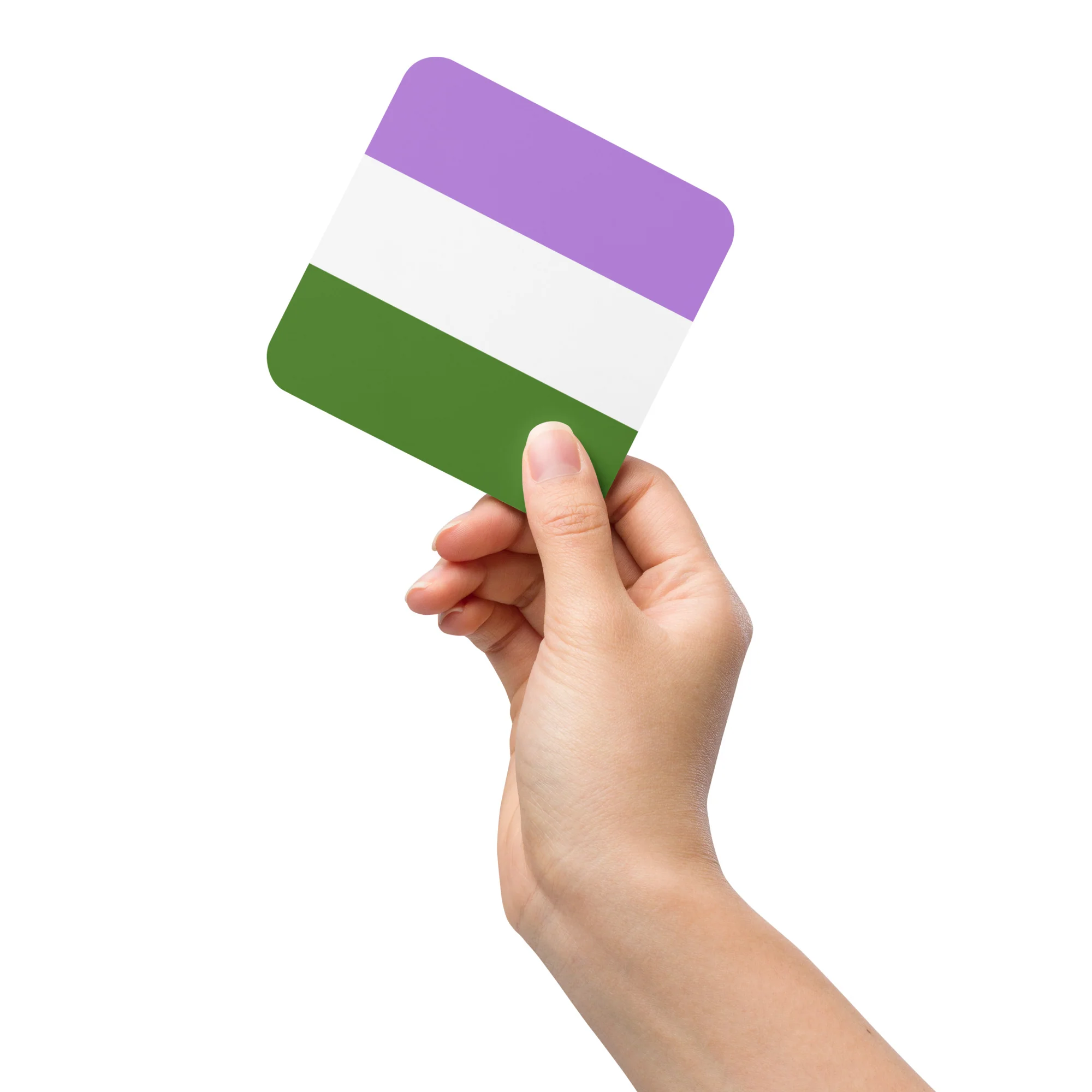 Genderqueer Pride Flag Coaster - Image 4
