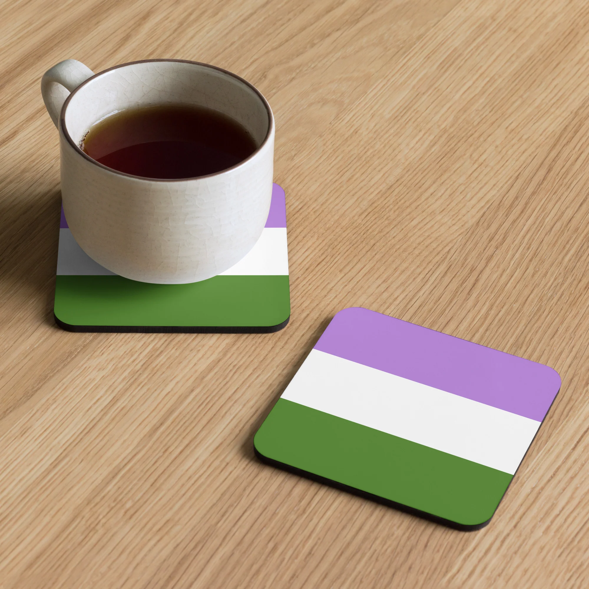 Genderqueer Pride Flag Coaster - Image 5