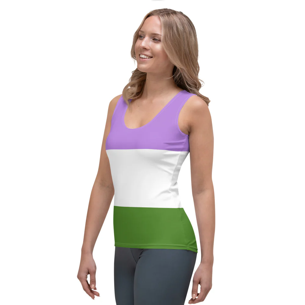 Genderqueer Pride Flag Fitted Vest - Image 3