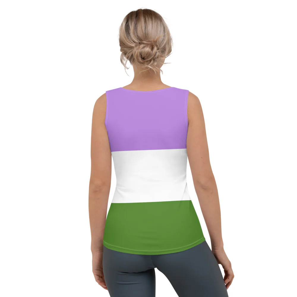 Genderqueer Pride Flag Fitted Vest - Image 4