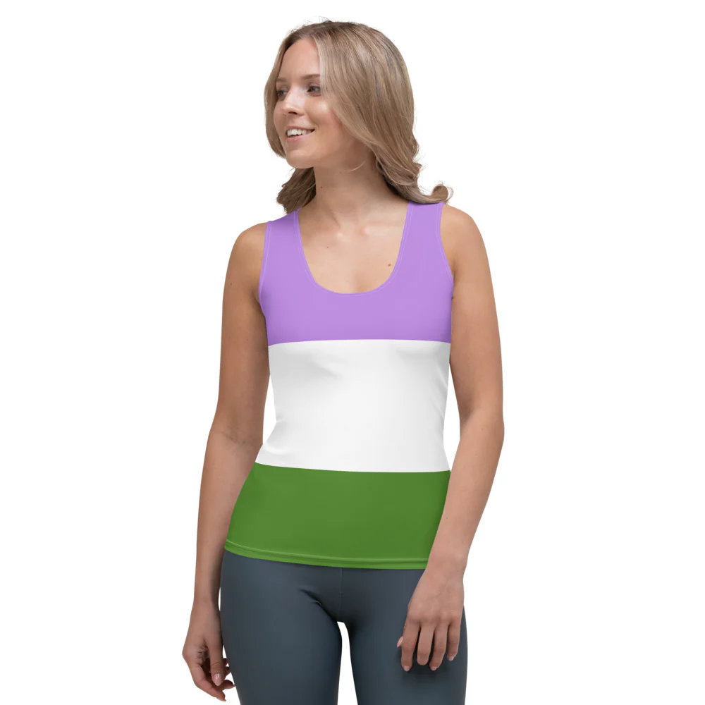 Genderqueer Pride Flag Fitted Vest - Image 5