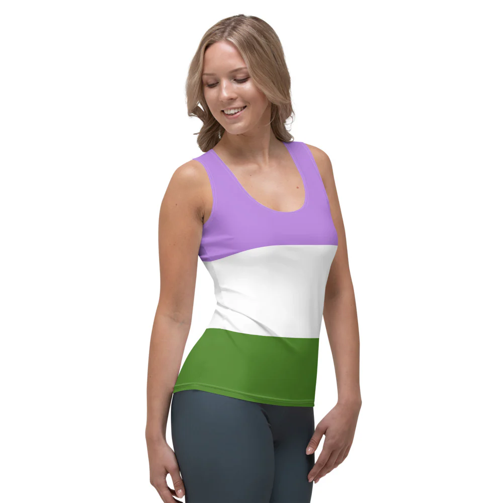 Genderqueer Pride Flag Fitted Vest - Image 6