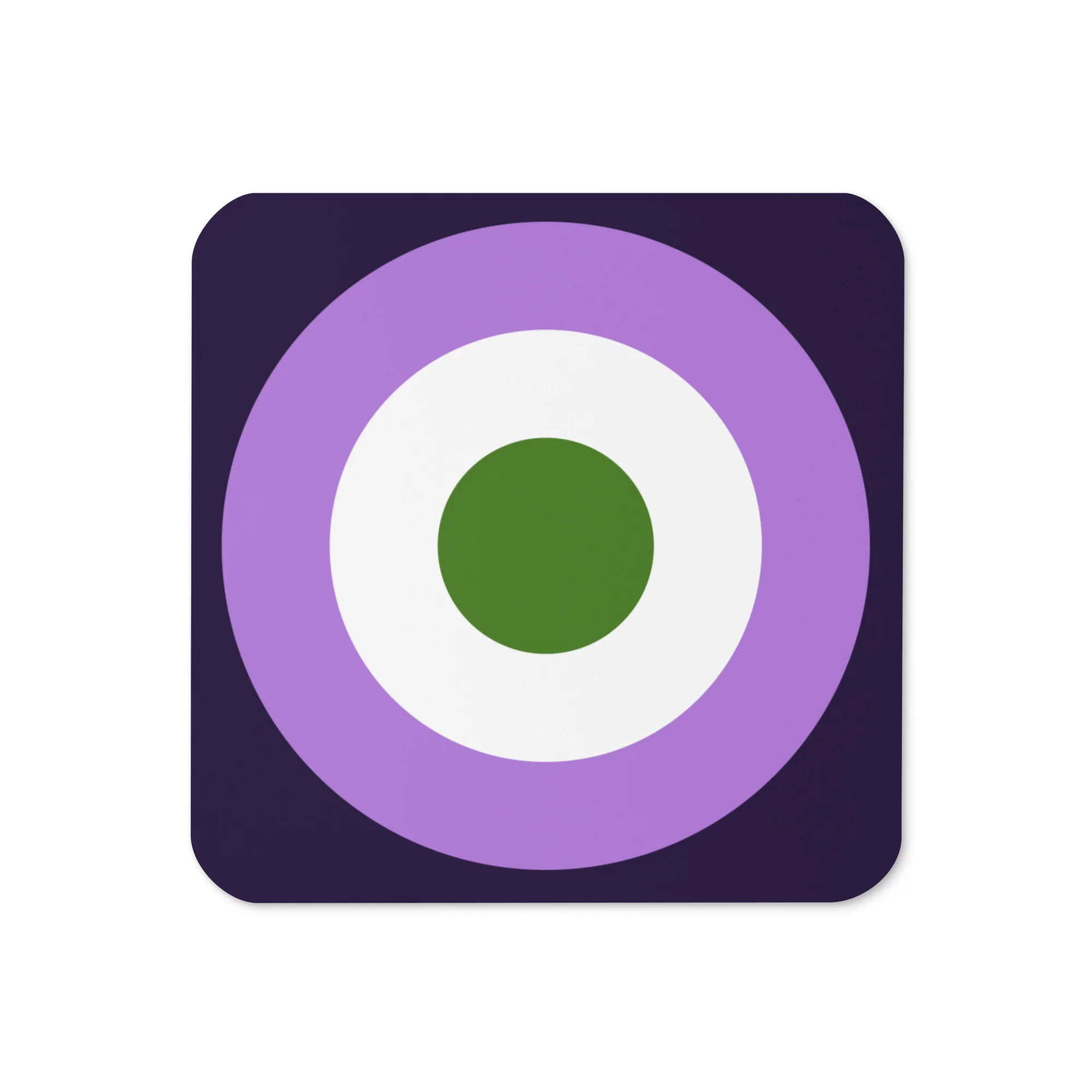 Genderqueer Pride Flag Roundel Coaster